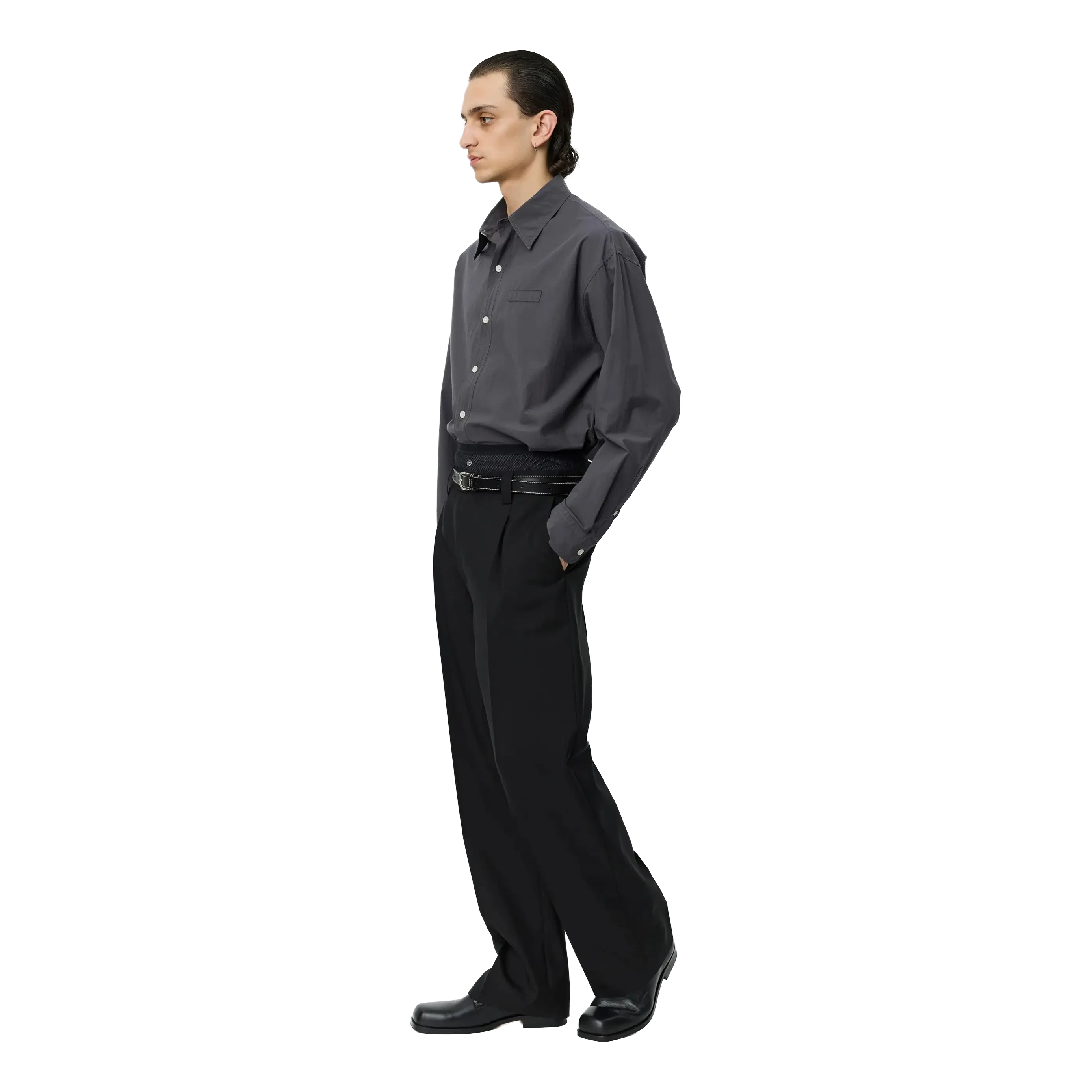mfpen Service Trousers - Black Tropical Wool Pants mfpen 