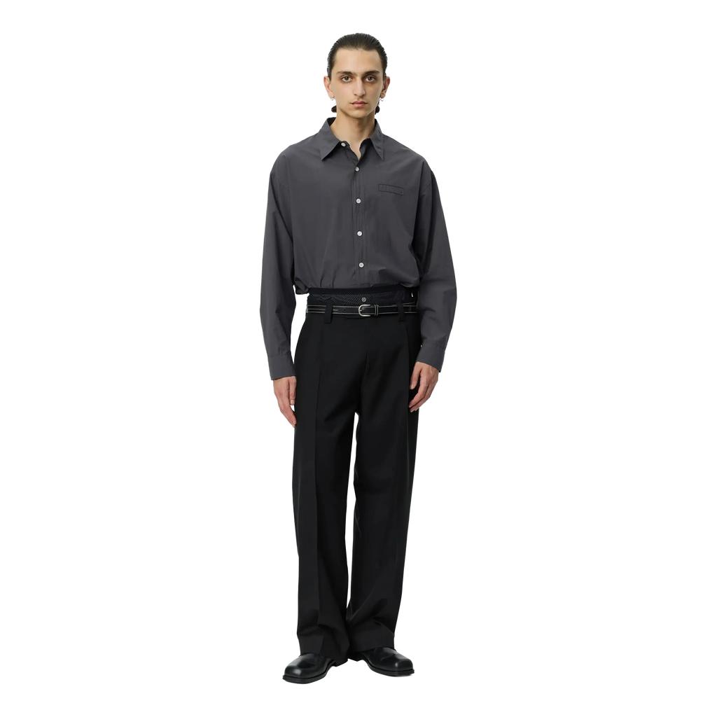 mfpen Service Trousers - Black Tropical Wool Pants mfpen 