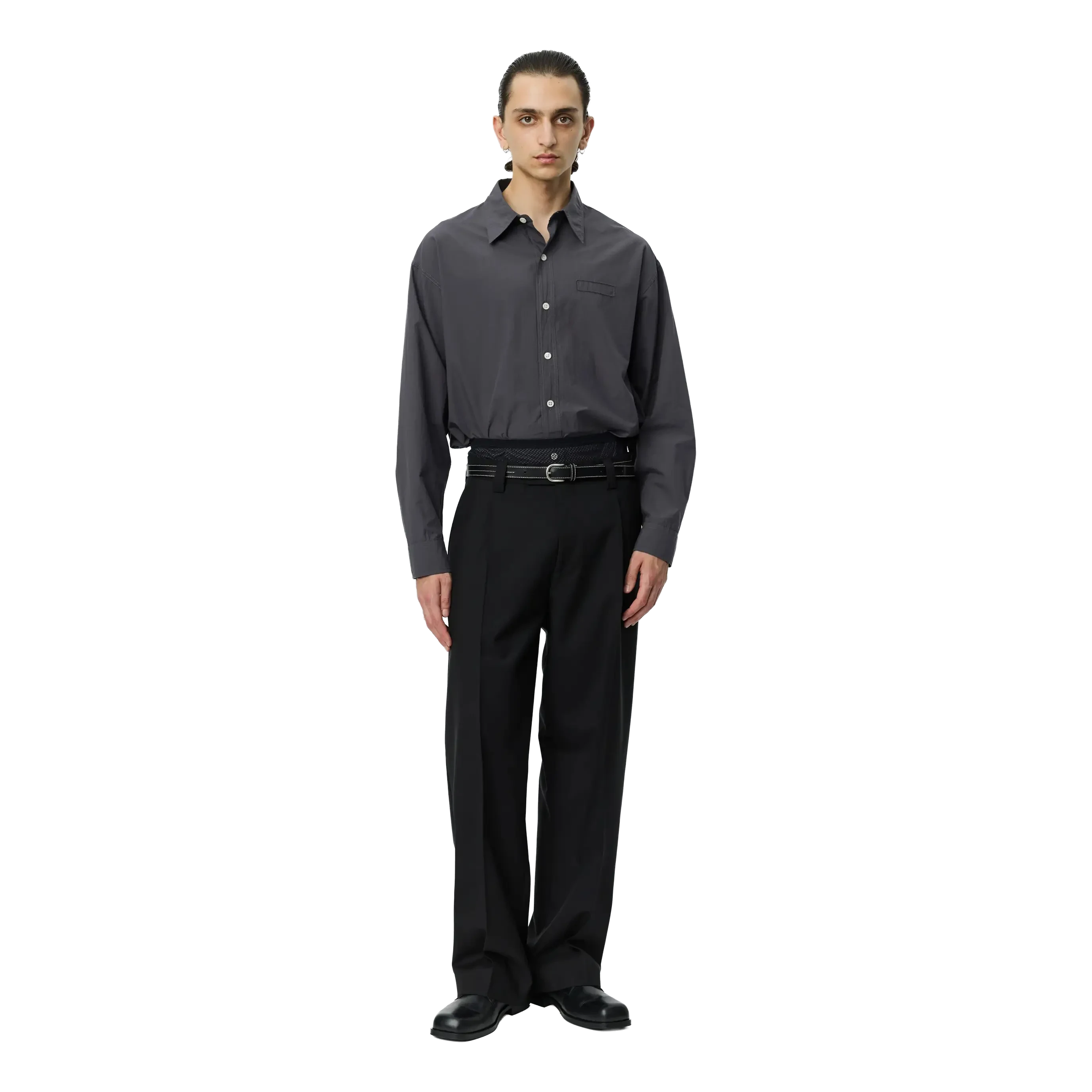 mfpen Service Trousers - Black Tropical Wool Pants mfpen 