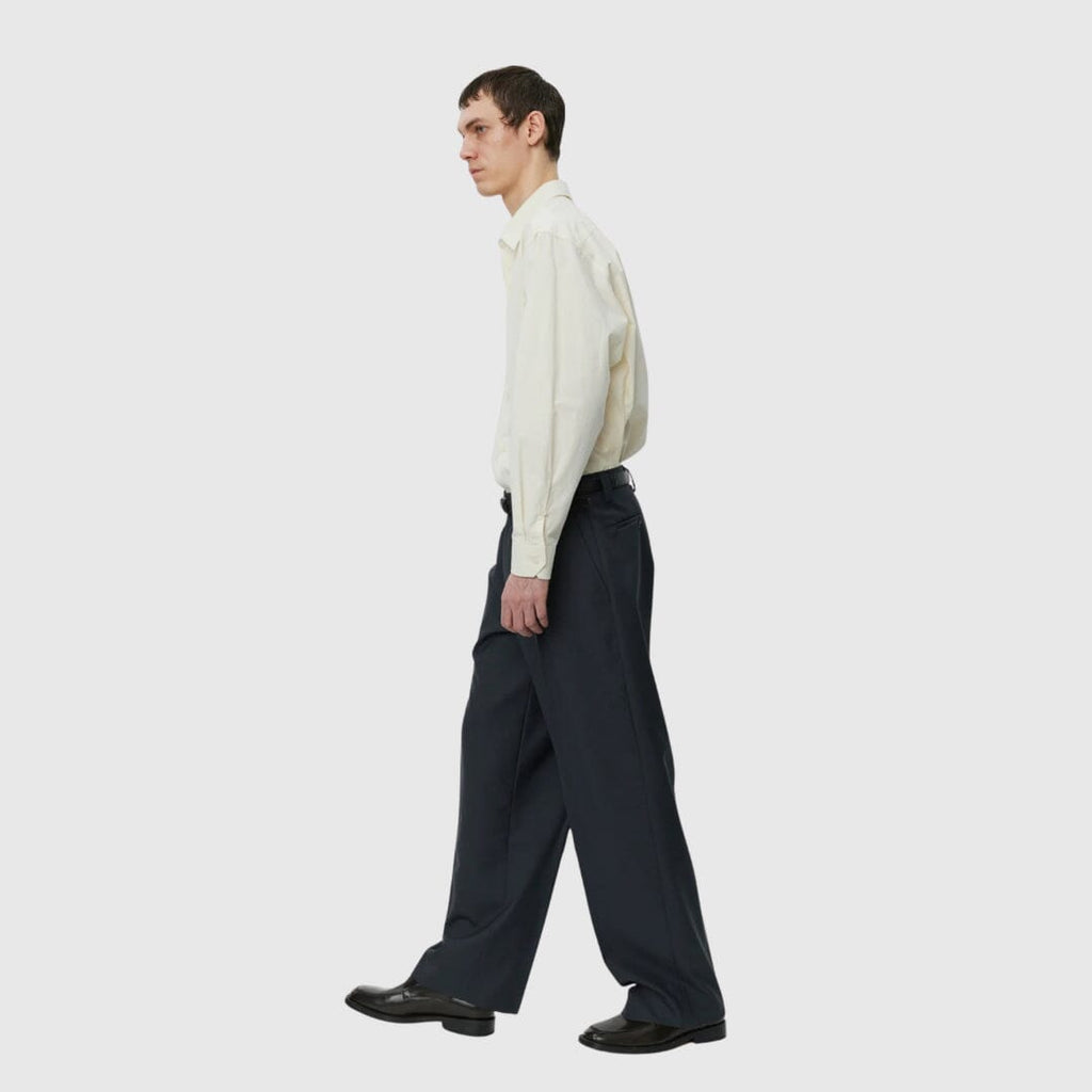 mfpen Service Trousers - Solid Grey Wool Pants mfpen 
