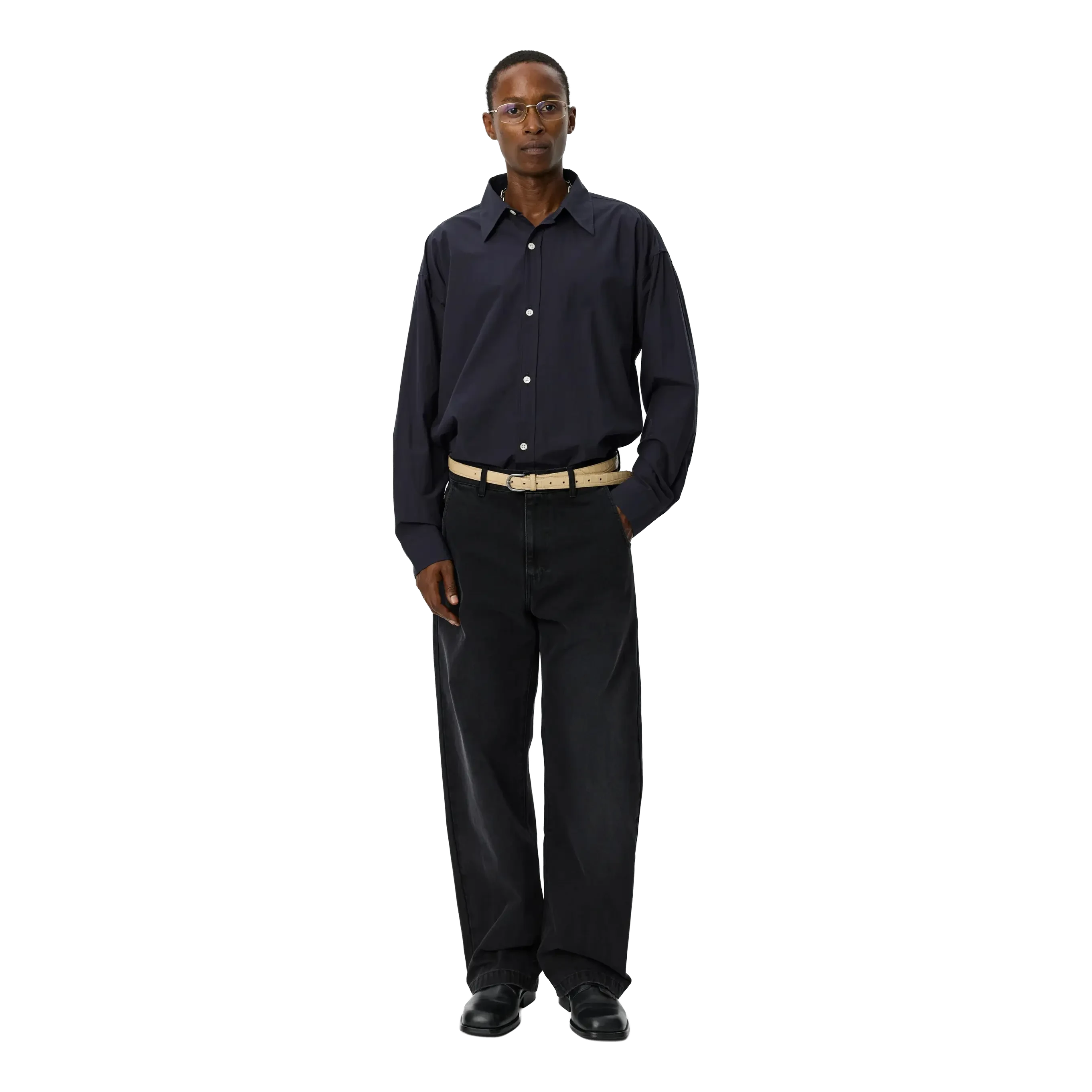 mfpen Straight Cut Jeans - Faded Black Pants mfpen 