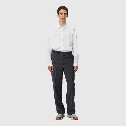 mfpen Studio Trousers - Grey Pinstripe Pants mfpen 