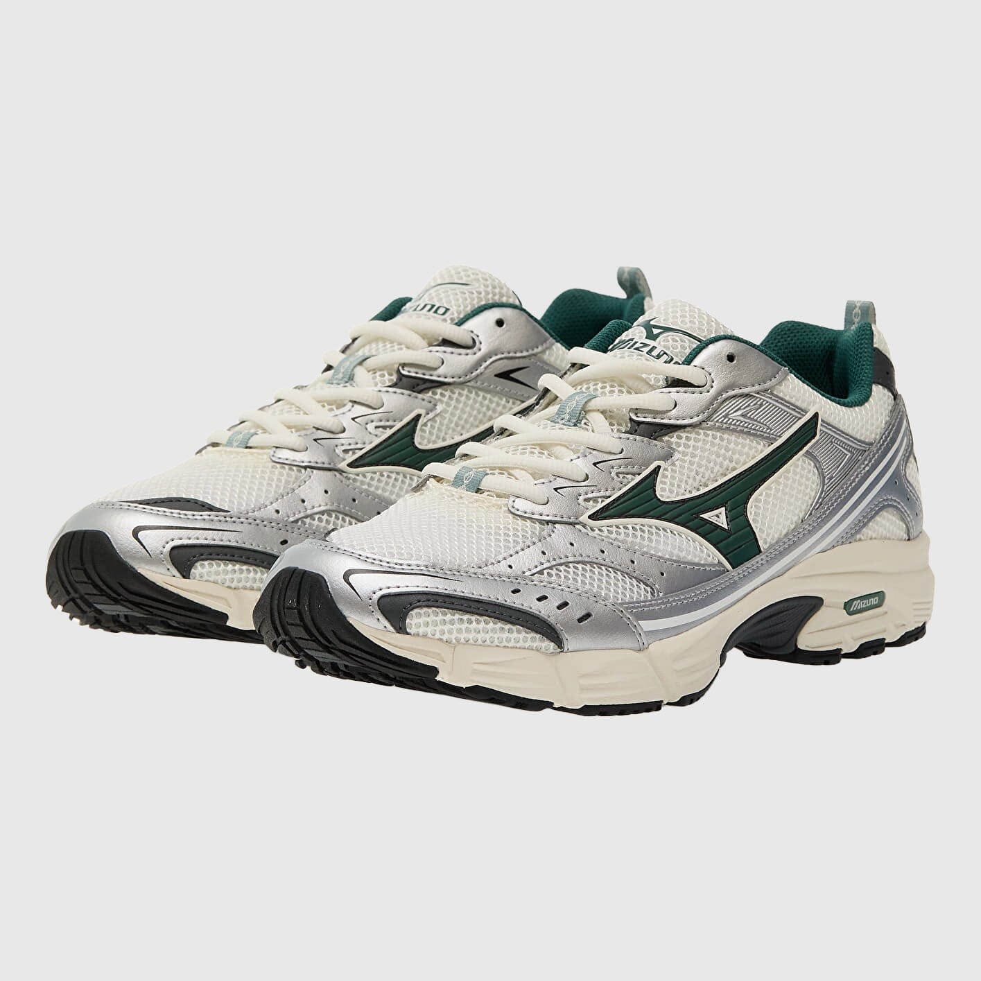 Mizuno MXR Sneakers - Snow / White / Bistro Green / Silver Sneakers Mizuno 