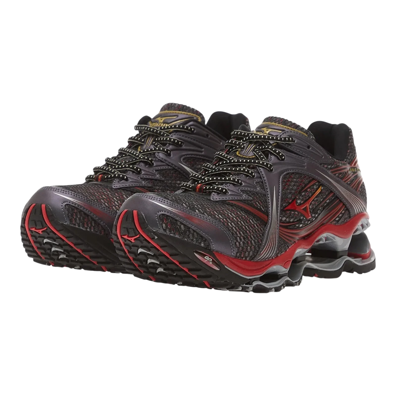 Mizuno - Wave Prophecy 1 - Harbor Mist/Chinese Red/Black Sneakers Mizuno 