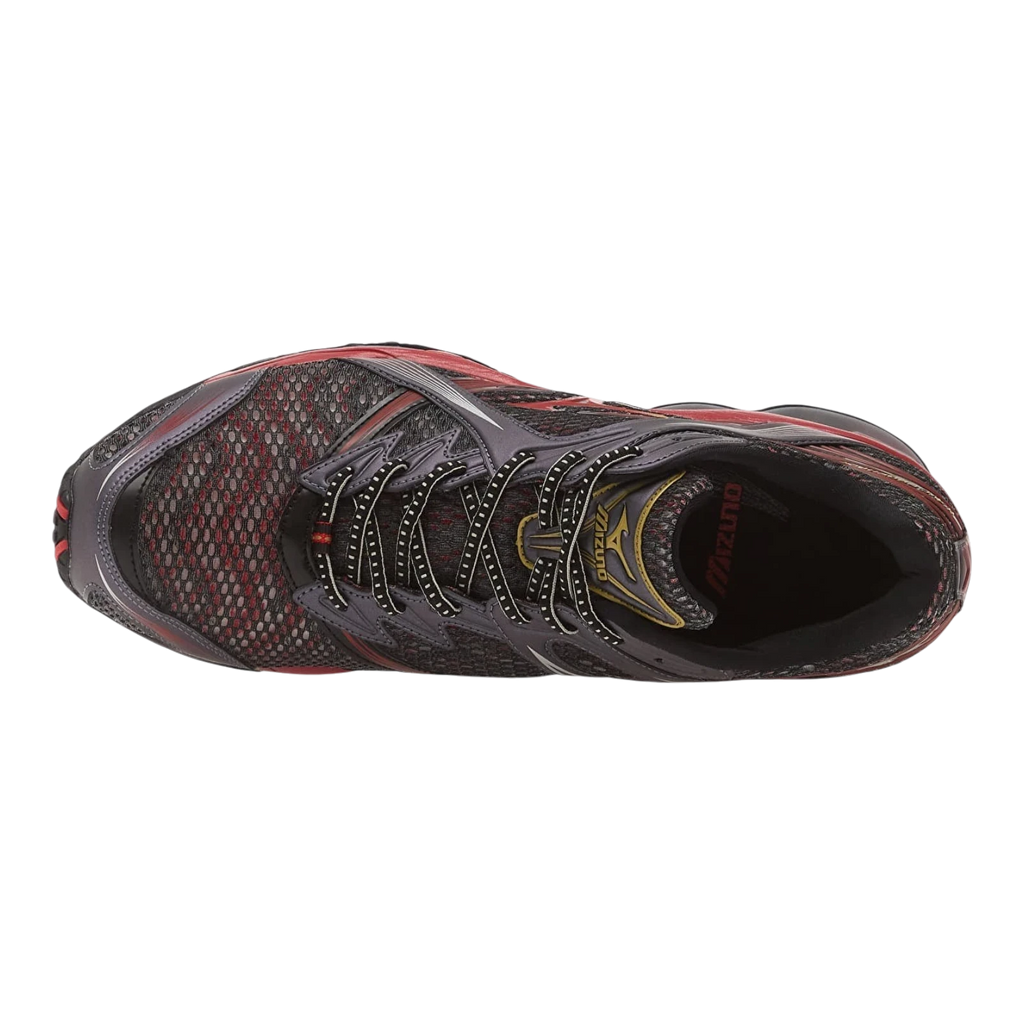 Mizuno - Wave Prophecy 1 - Harbor Mist/Chinese Red/Black Sneakers Mizuno 