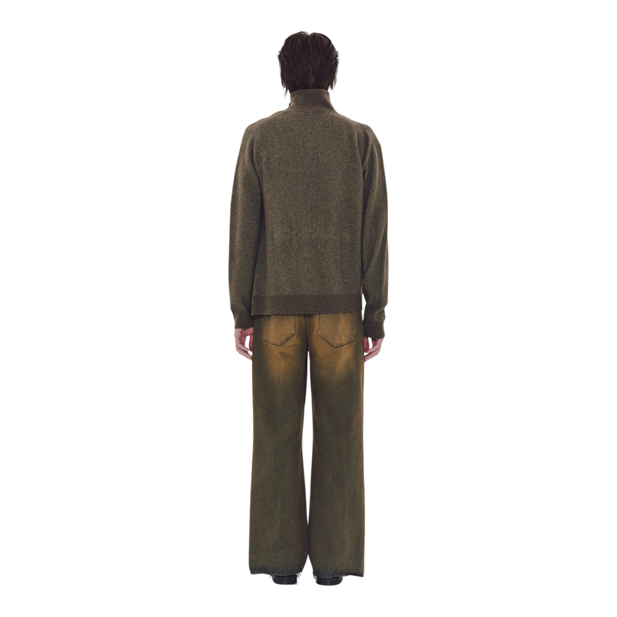 MMIC Rocker Flare Jeans - Brown Pants MMIC 