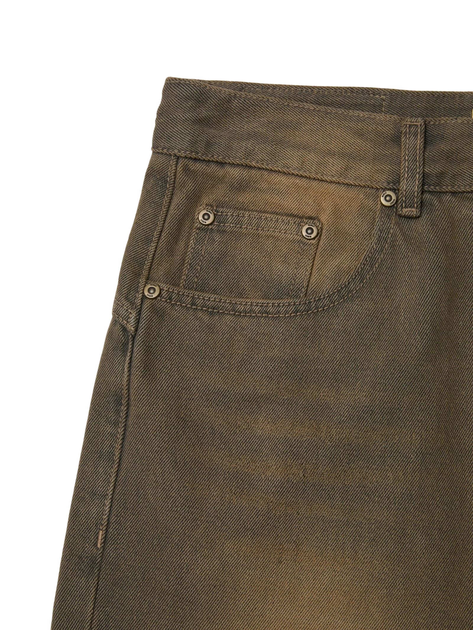 MMIC Rocker Flare Jeans - Brown Pants MMIC 