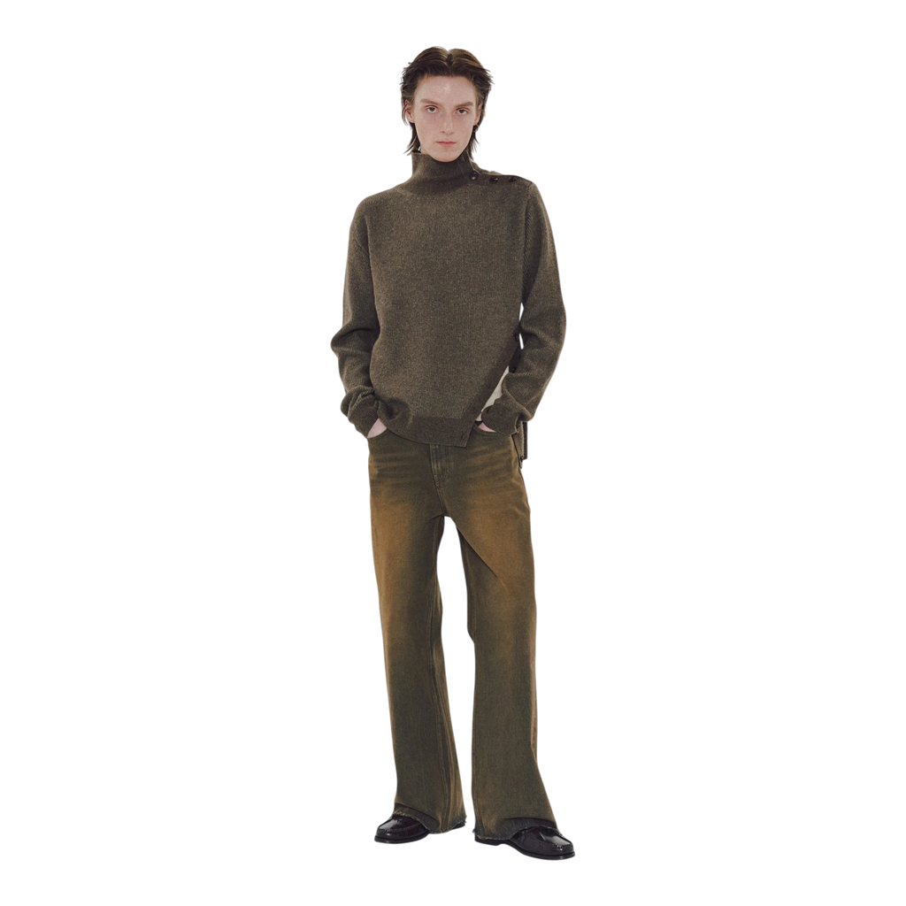MMIC Rocker Flare Jeans - Brown Pants MMIC 