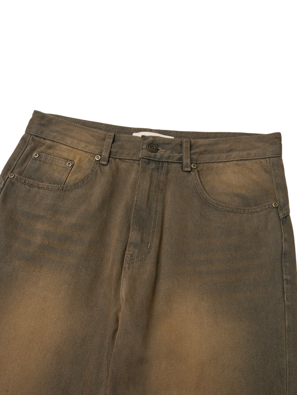 MMIC Rocker Flare Jeans - Brown Pants MMIC 