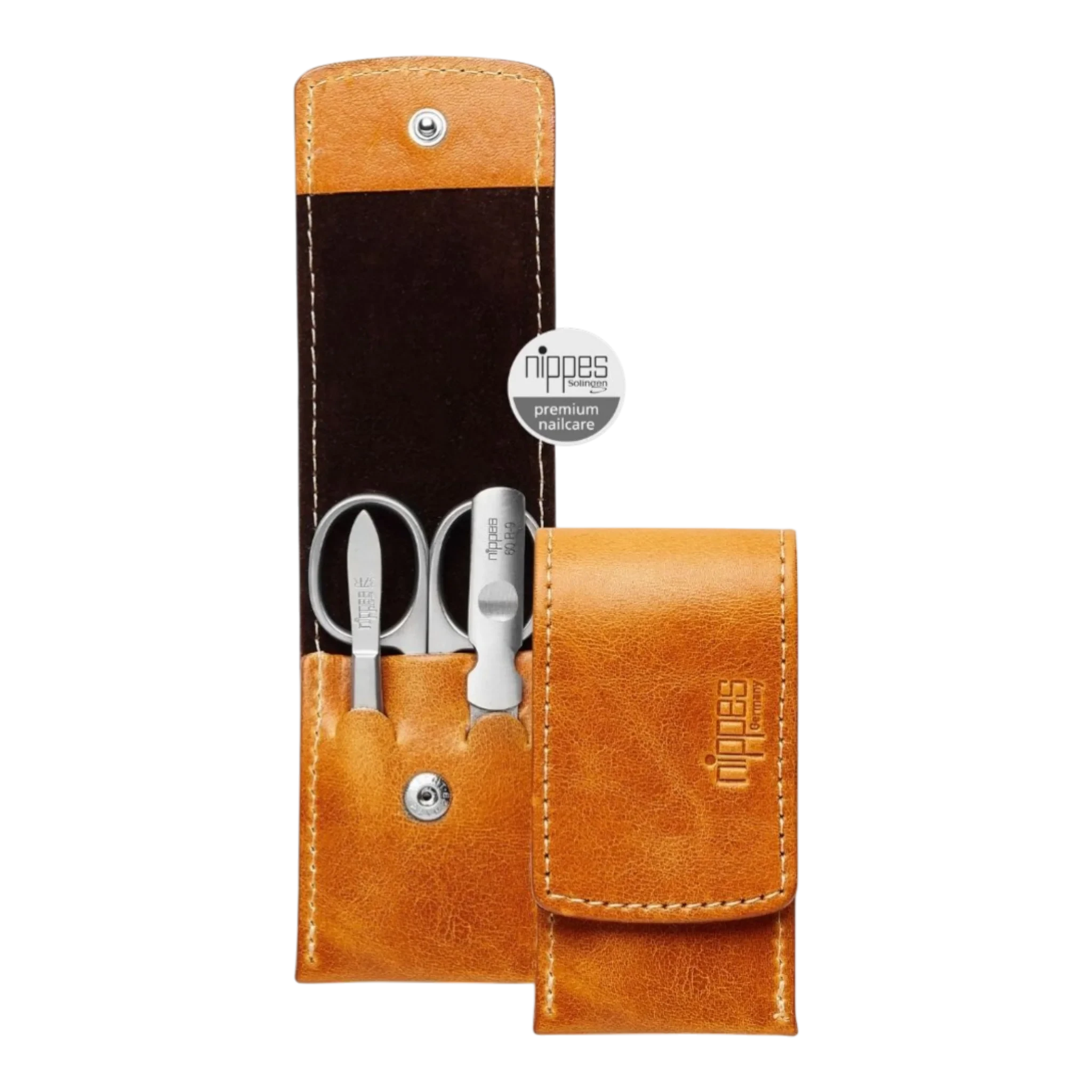 Nippes manikyrsett Cognac - 3 deler Manikyr Nippes Solingen 