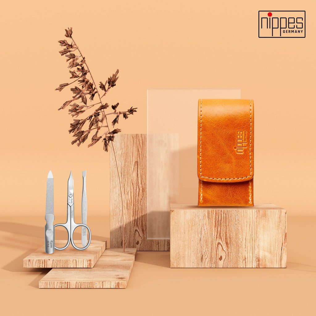 Nippes manikyrsett Cognac - 3 deler Manikyr Nippes Solingen 