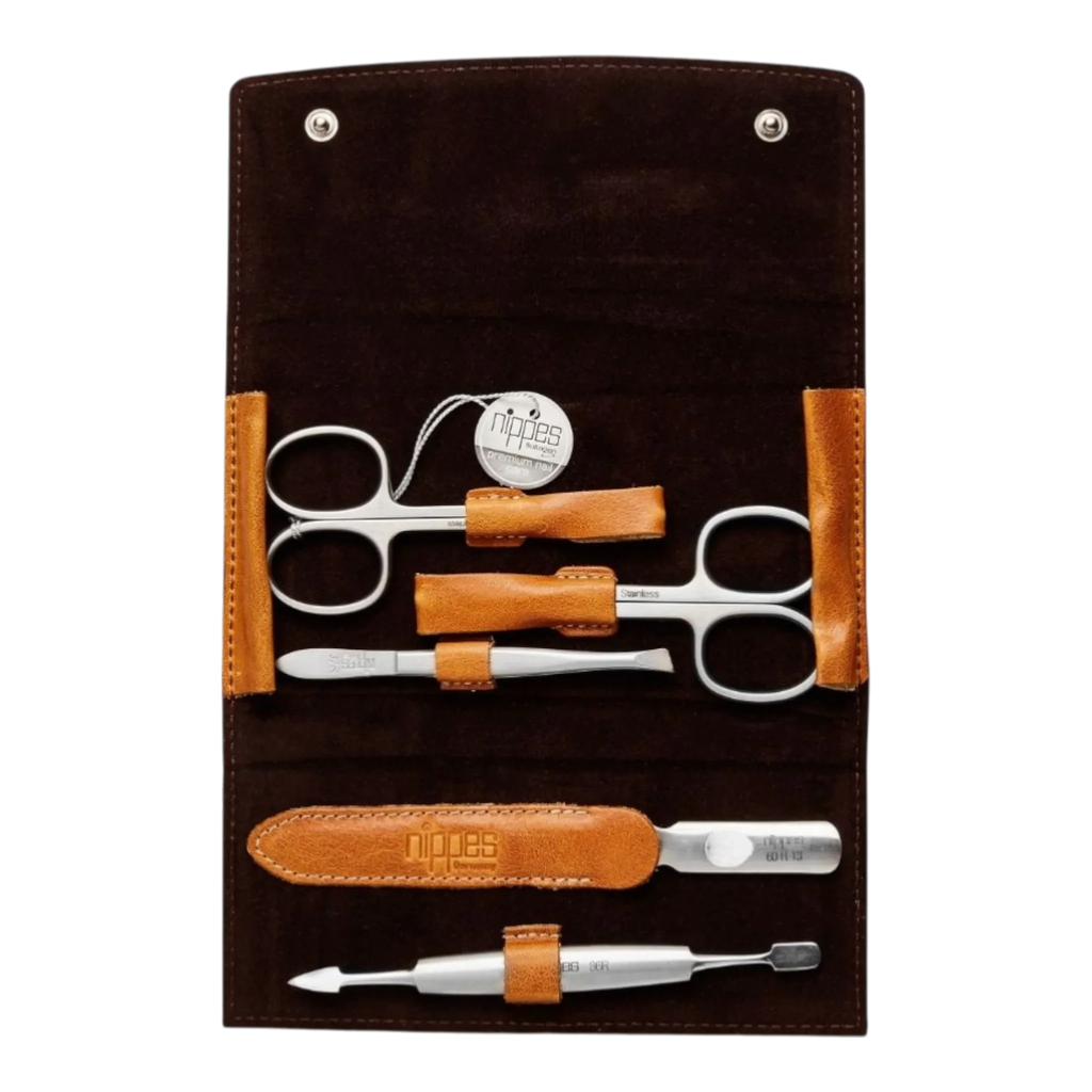 Nippes manikyrsett Cognac - 5 deler Manikyr Nippes Solingen 