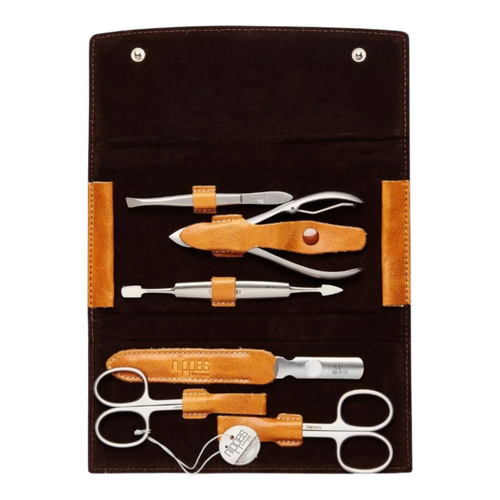 Nippes manikyrsett Cognac - 6 deler Manikyr Nippes Solingen 