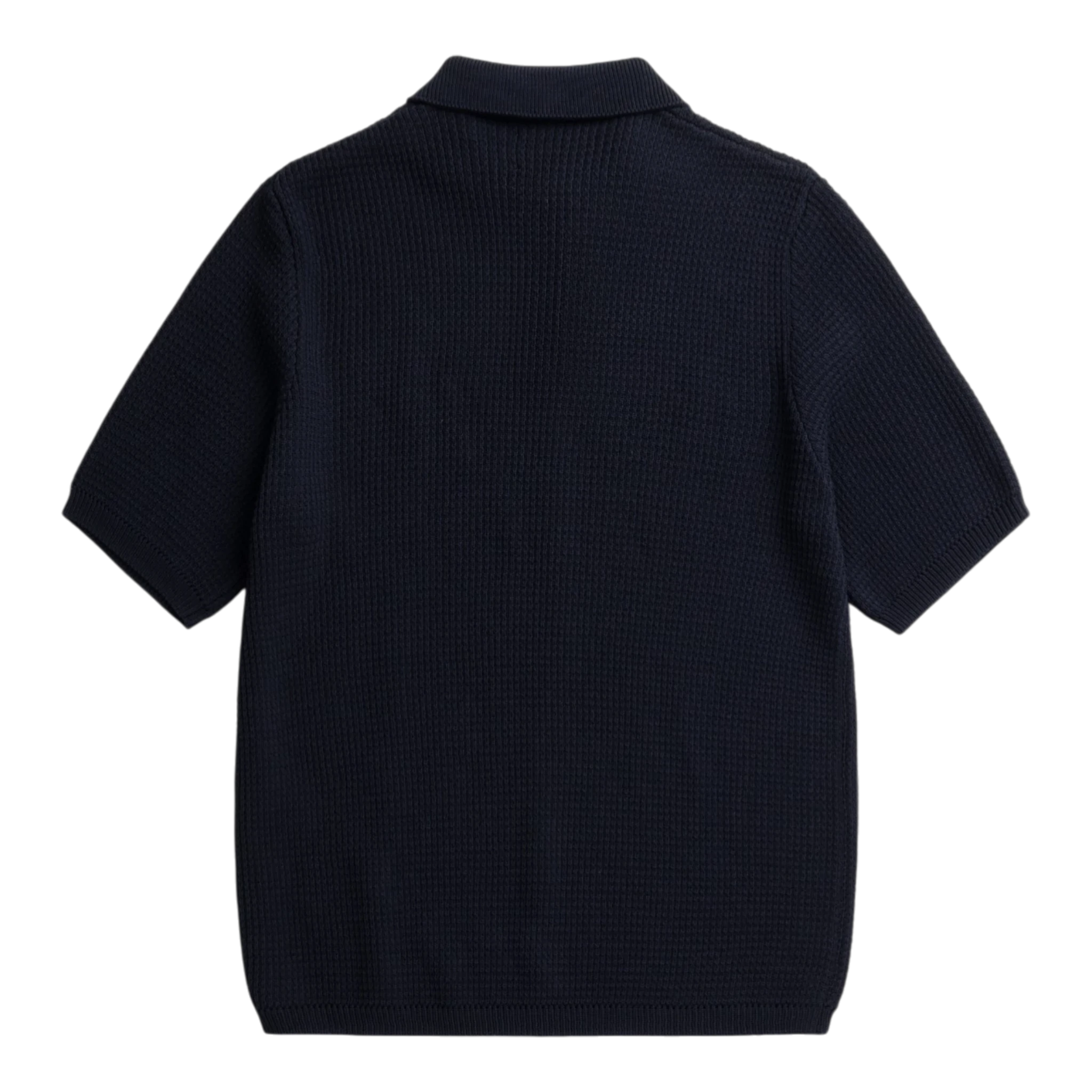 Norse Projects Anholt Cotton Crepe Polo - Dark Navy Shirt Norse Projects 