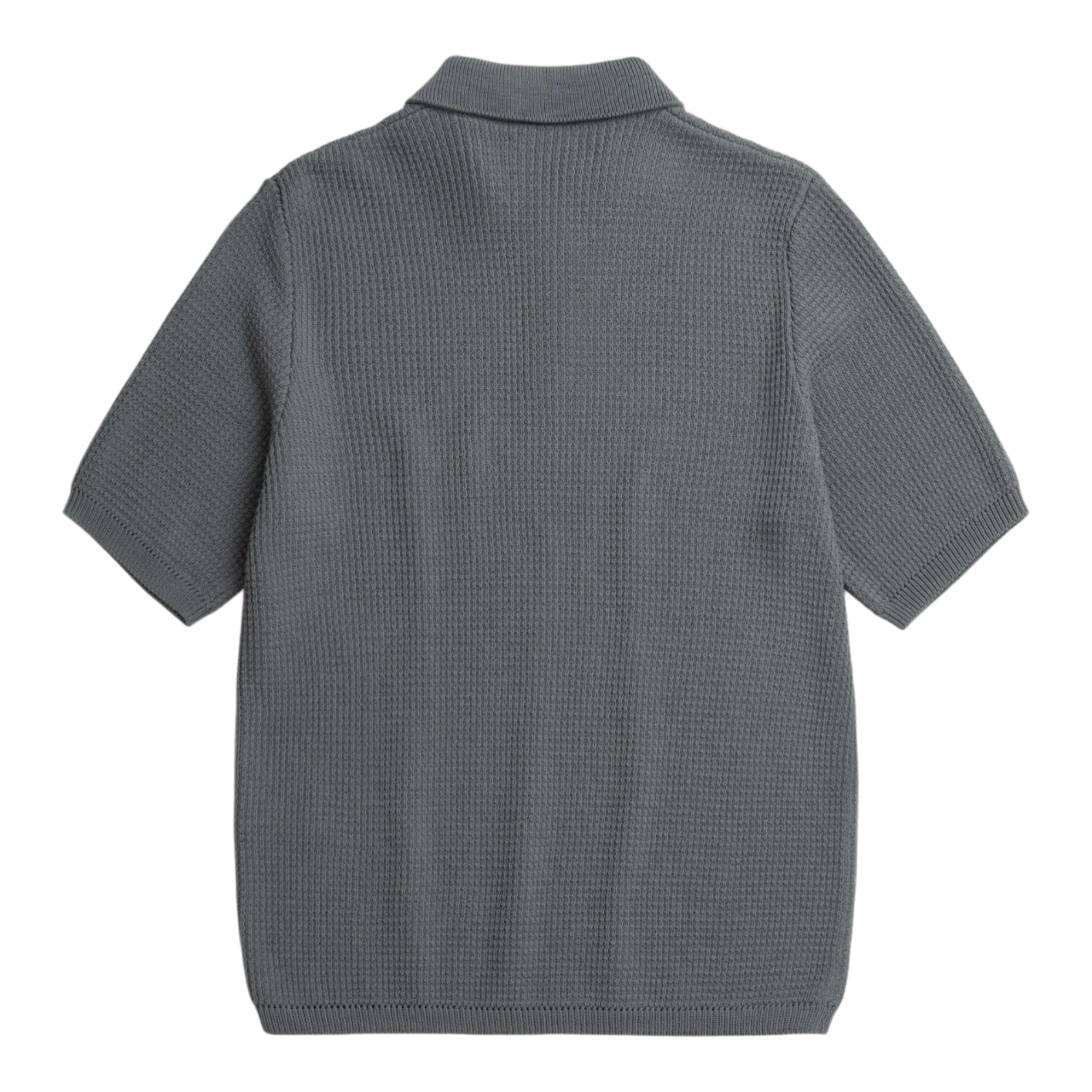 Norse Projects Anholt Cotton Crepe Polo - Greyish Blue Shirt Norse Projects 