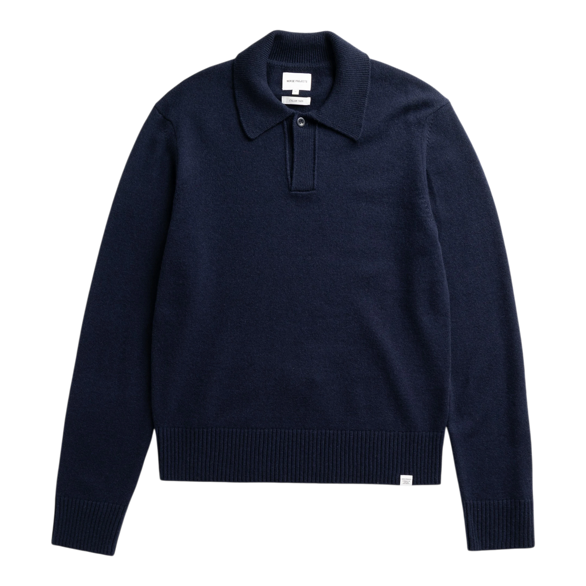 Norse Projects - Anholt Lambswool Crewneck - Dark Navy Genser Norse Projects 
