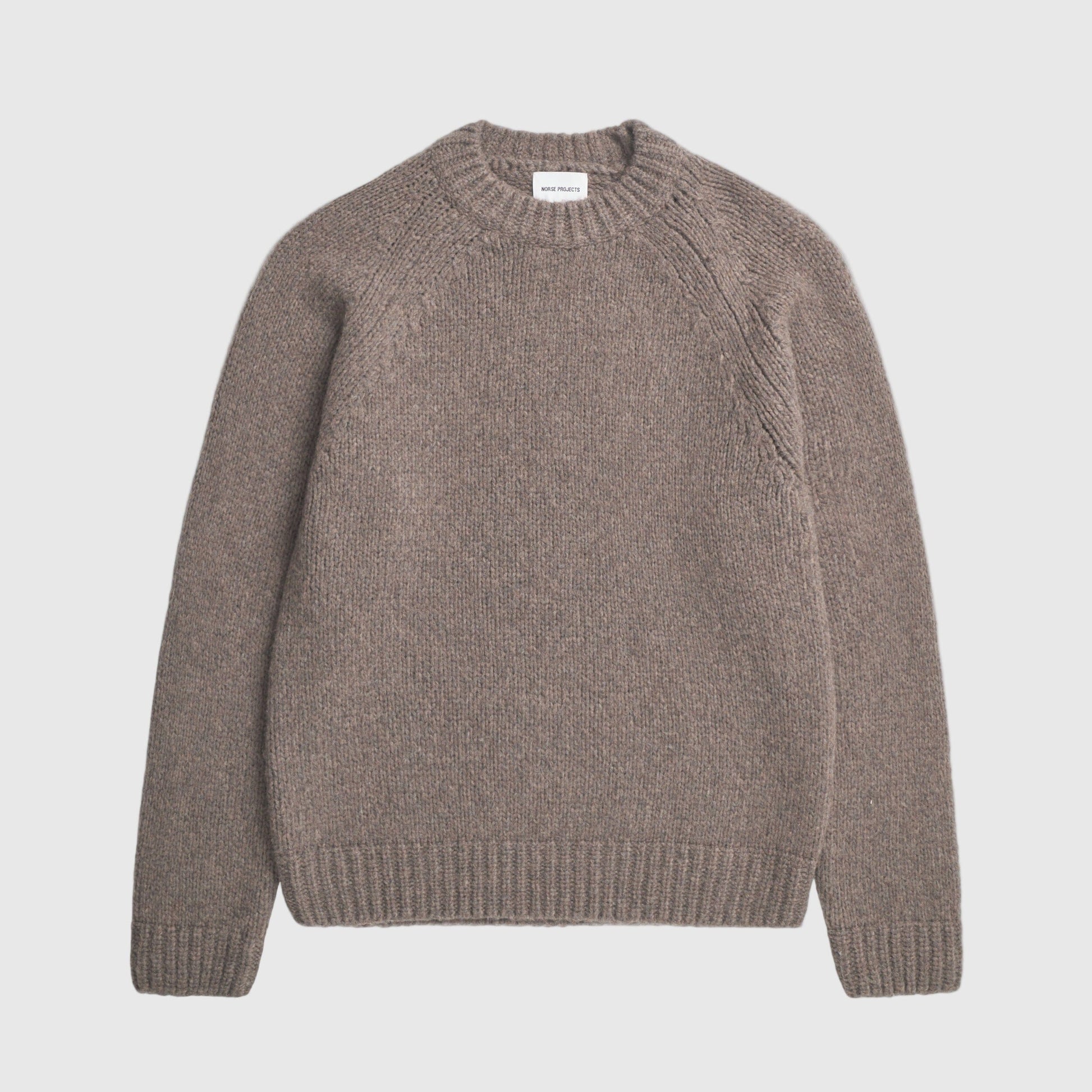 Norse Projects Birger Raglan Sweater - Walnut Knitwear Norse Projects 