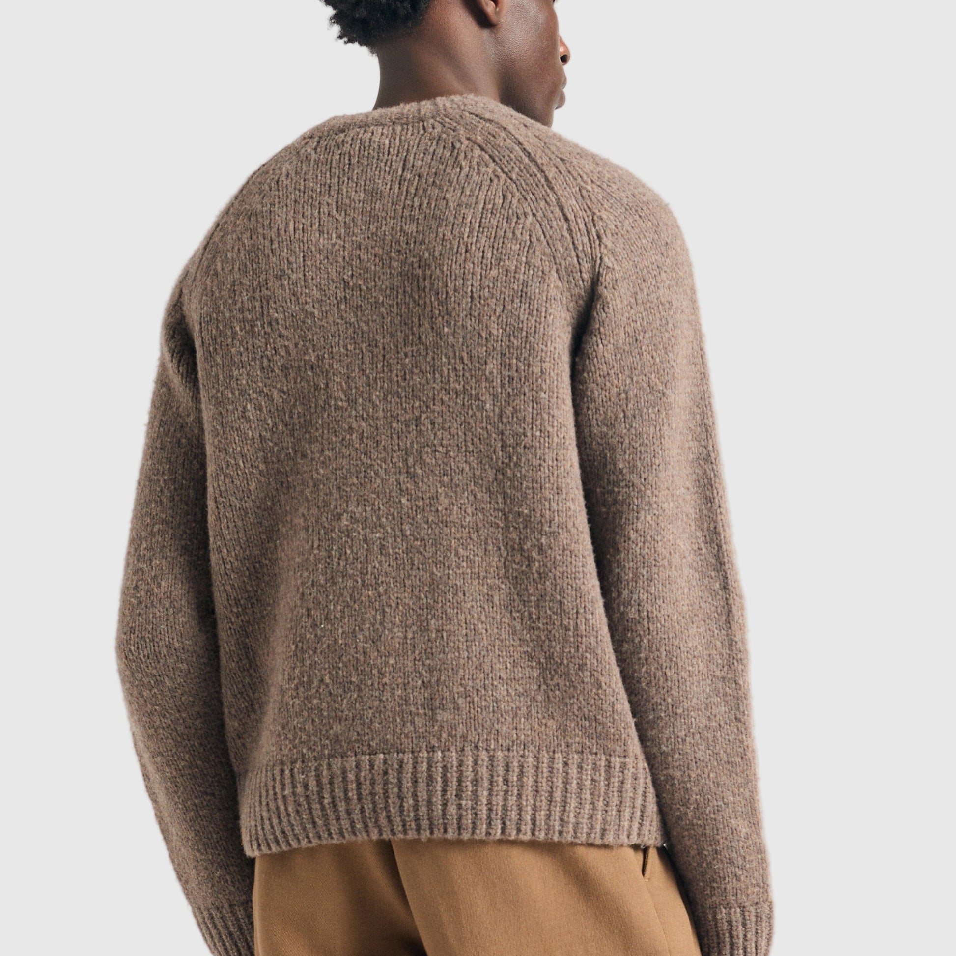 Norse Projects Birger Raglan Sweater - Walnut Knitwear Norse Projects 