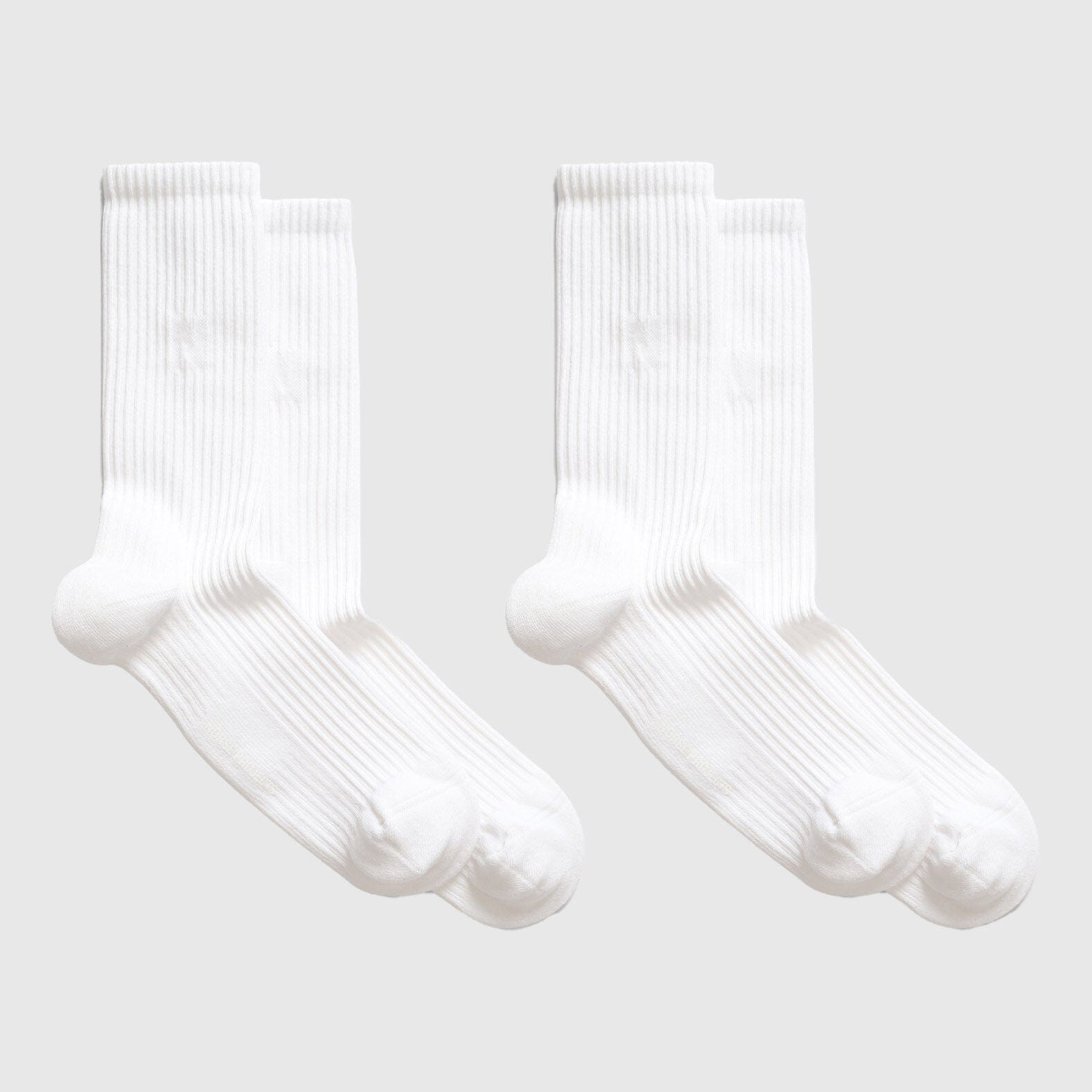 Norse Projects Bjarki Sport Sock - 2 Pack - White Socks Norse Projects 