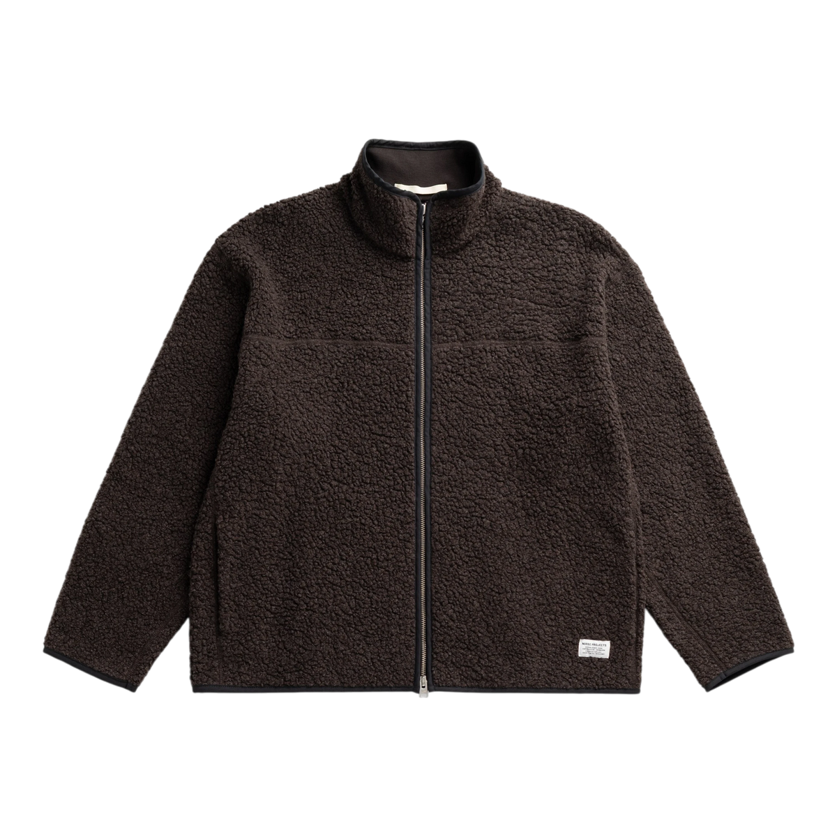Norse Projects - Bjerget Sherpa Wool Fleece Jacket - Delicioso Brown Jakke Norse Projects 