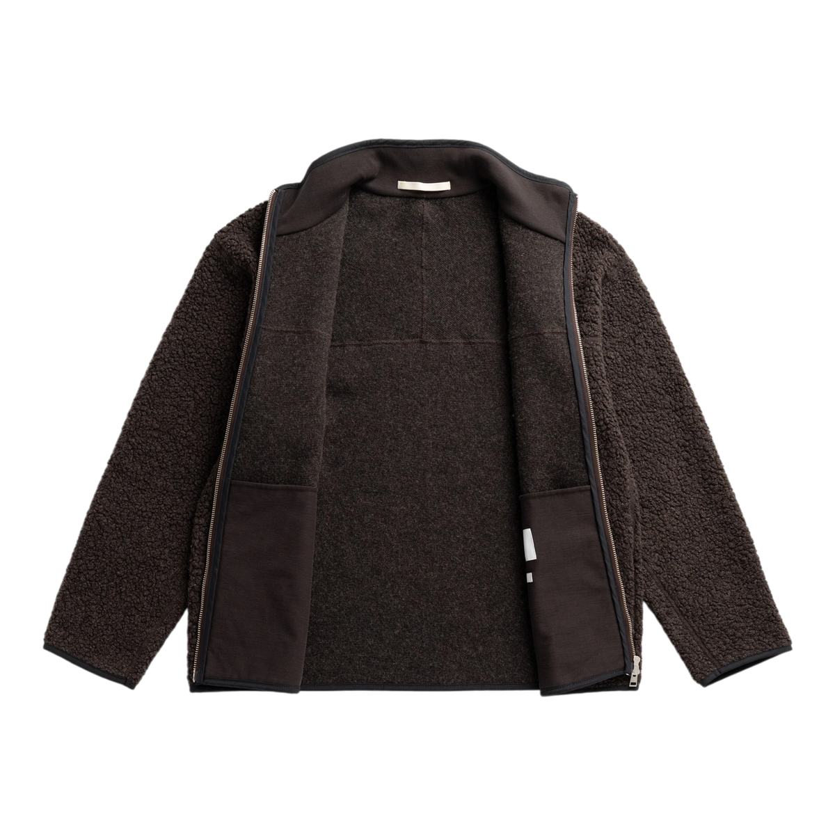 Norse Projects - Bjerget Sherpa Wool Fleece Jacket - Delicioso Brown Jakke Norse Projects 