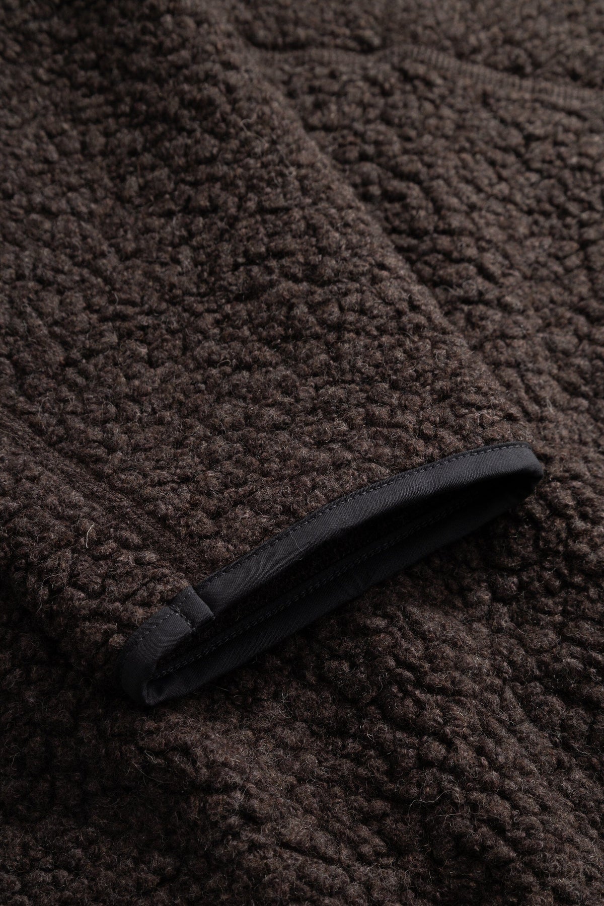 Norse Projects - Bjerget Sherpa Wool Fleece Jacket - Delicioso Brown Jakke Norse Projects 