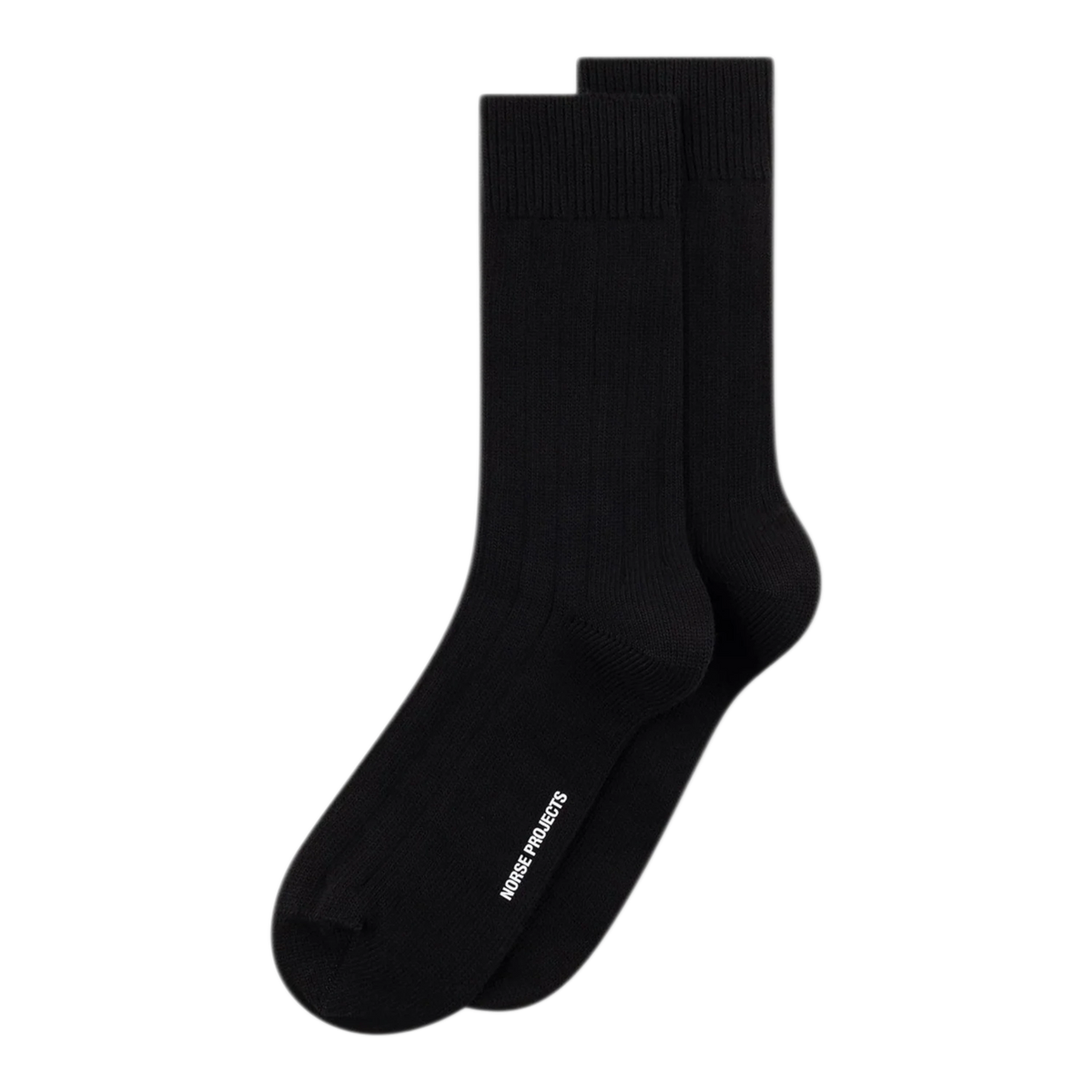 Norse Projects Bykle Cordura Wide Rib Sock - Black Sokker Norse Projects 