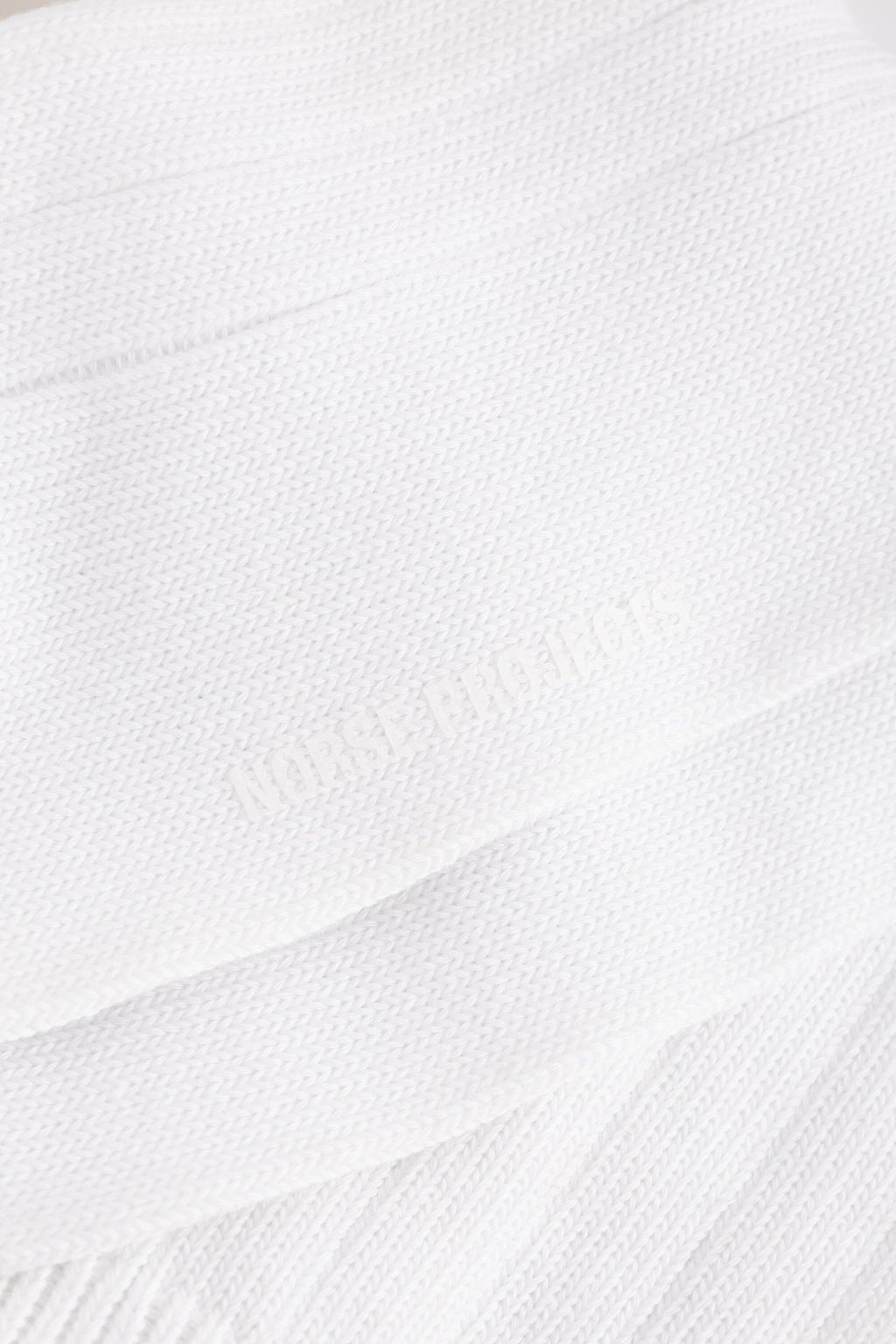 Norse Projects - Bykle Cordura Wide Rib Sock - White Sokker Norse Projects 