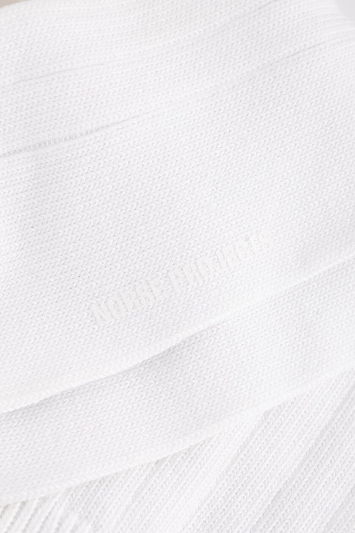 Norse Projects - Bykle Cordura Wide Rib Sock - White Sokker Norse Projects 