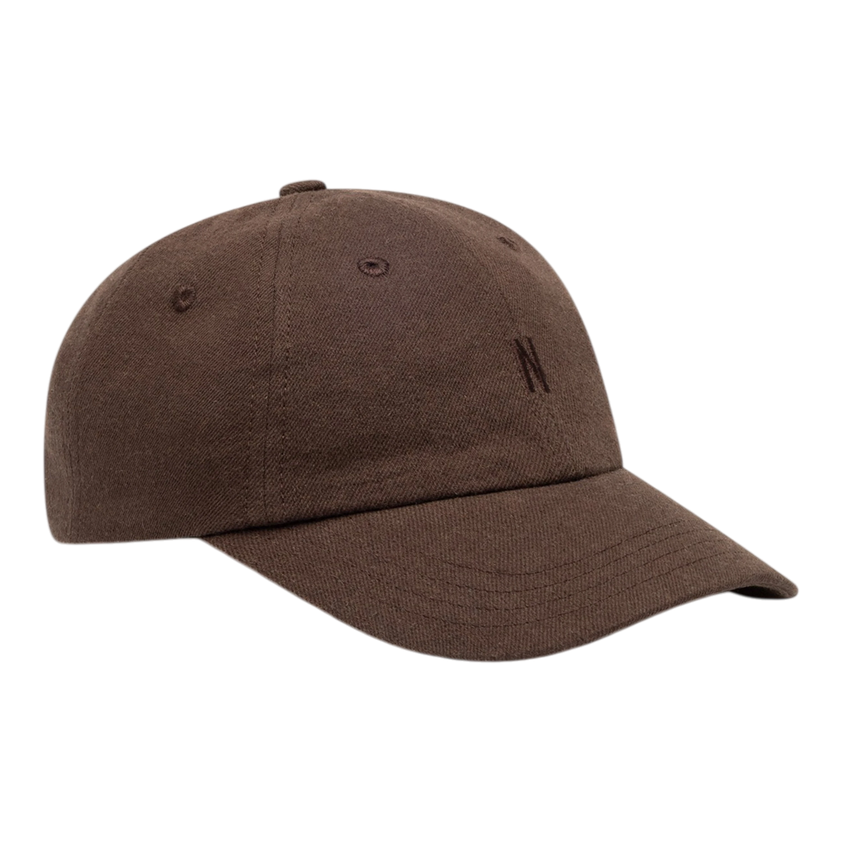 Norse Projects - Cotton Wool Twill 6-Panel Cap - Delicioso Brown Caps Norse Projects 