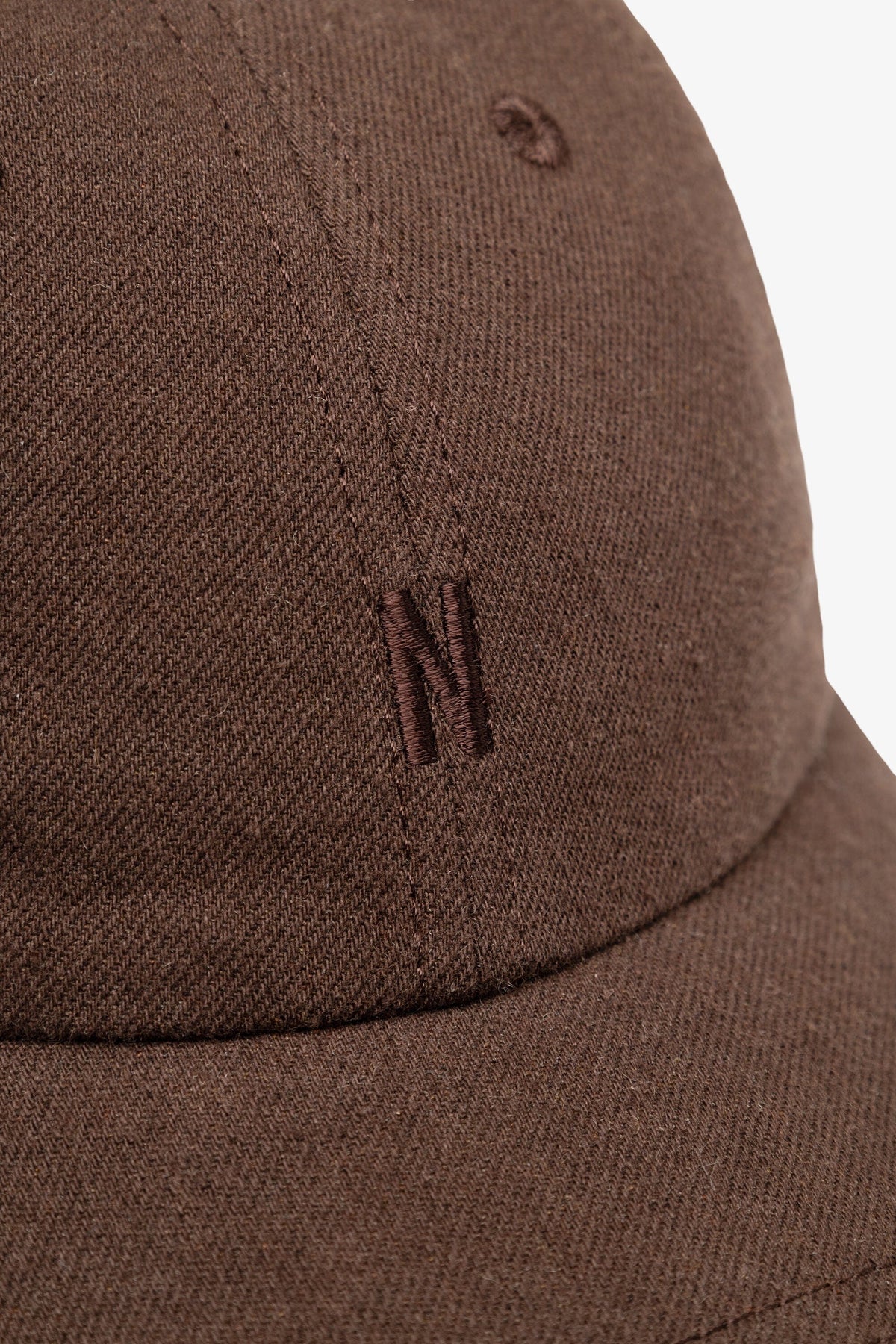 Norse Projects - Cotton Wool Twill 6-Panel Cap - Delicioso Brown Caps Norse Projects 