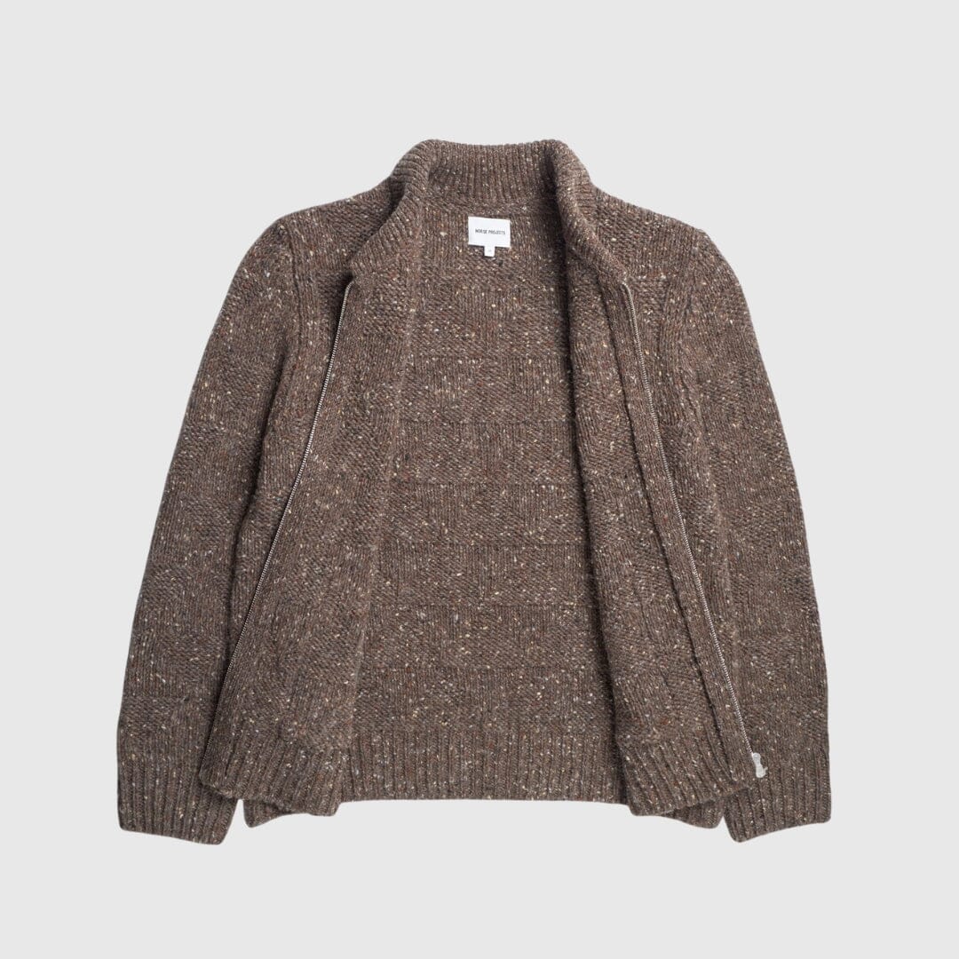 Norse Projects Erik Jacket - Seal Brown Knitwear Norse Projects 