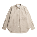 Norse Projects Espevik Oversize Micro Poplin Check Shirt - Oatmeal Shirt Norse Projects 
