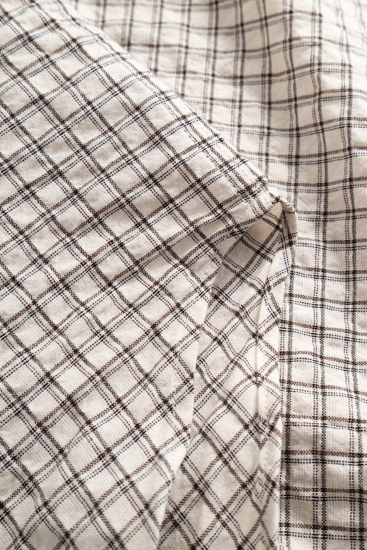 Norse Projects - Espevik Oversized Check Shirt - Natural Ecru Skjorte Norse Projects 