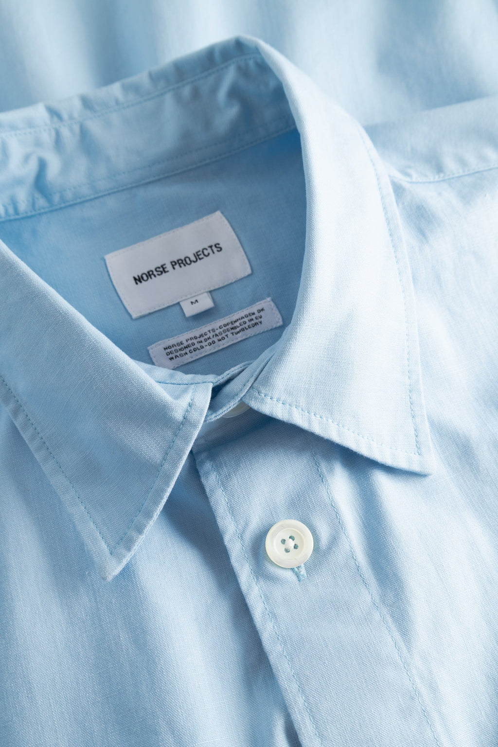 Norse Projects Falster Oversized Faded Pigment Dyed SS Shirt - Cerulean Shirt Norse Projects 