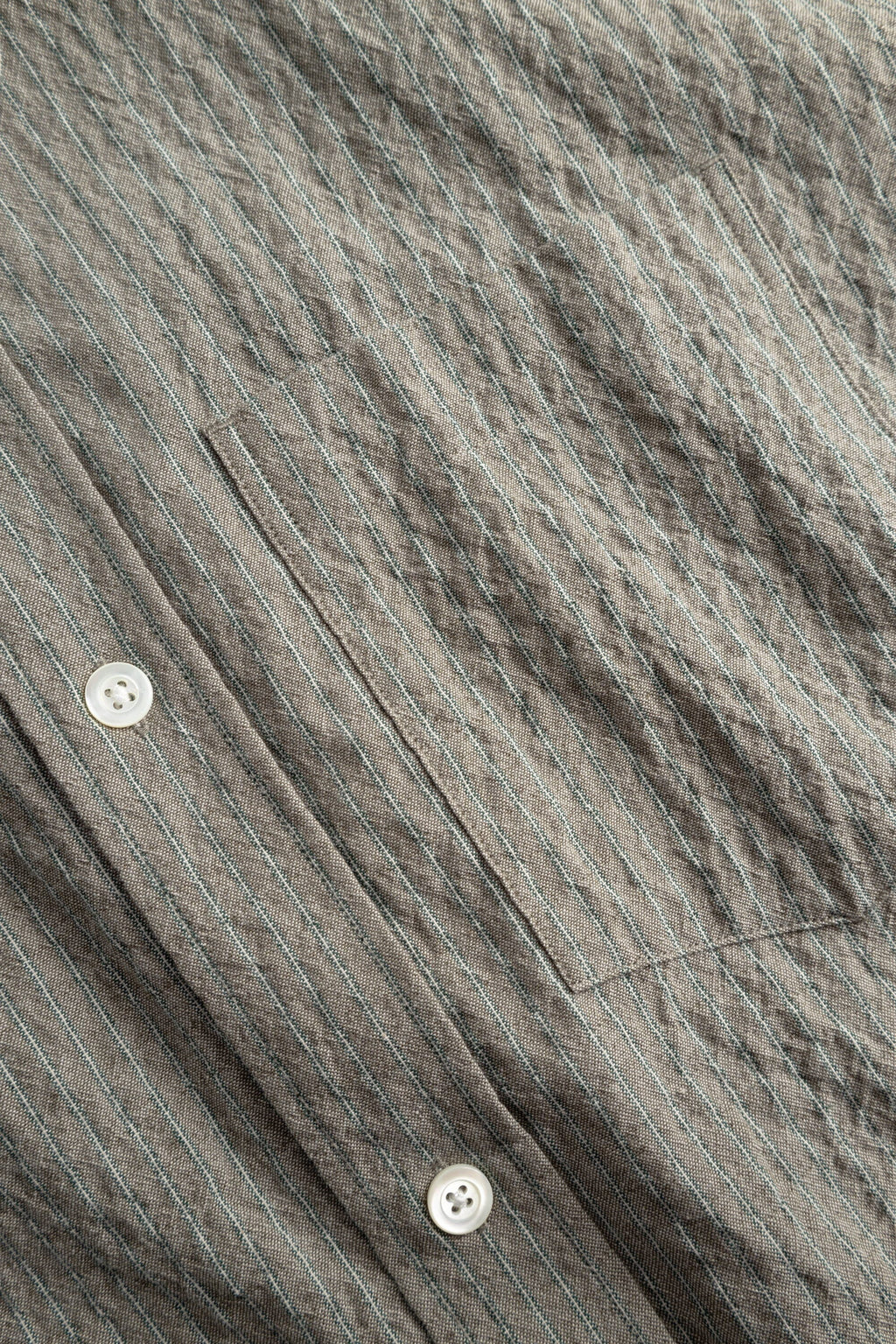 Norse Projects Falster Oversized Textured Stripe Shirt - Vetiver Shirt Norse Projects 