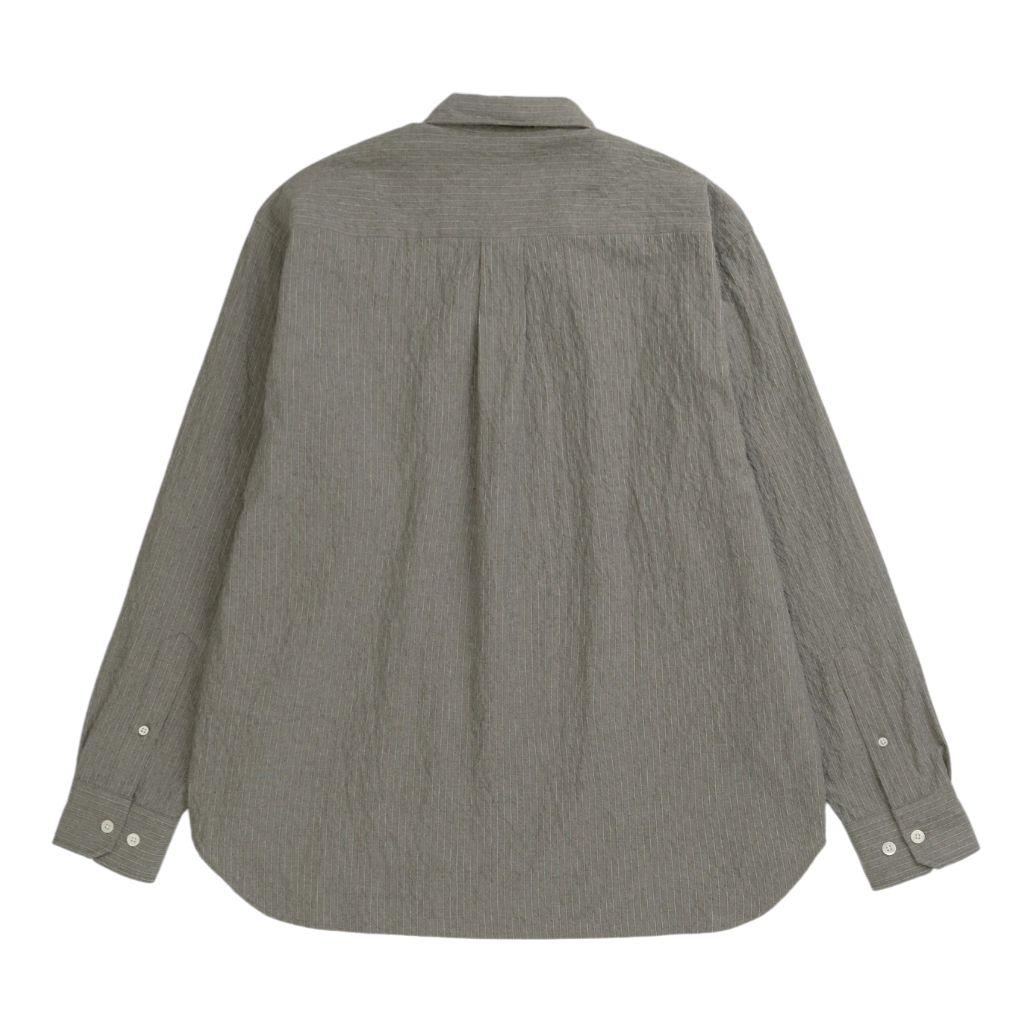 Norse Projects Falster Oversized Textured Stripe Shirt - Vetiver Shirt Norse Projects 