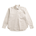 Norse Projects - Falster Stripe Oversized Shirt - Natural Ecru Skjorte Norse Projects 