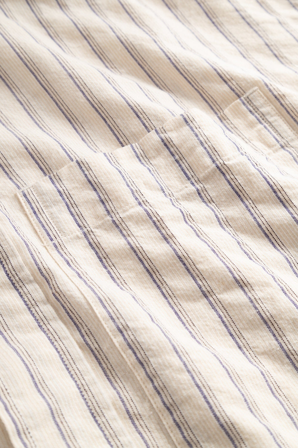 Norse Projects - Falster Stripe Oversized Shirt - Natural Ecru Skjorte Norse Projects 
