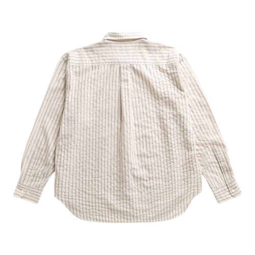 Norse Projects - Falster Stripe Oversized Shirt - Natural Ecru Skjorte Norse Projects 