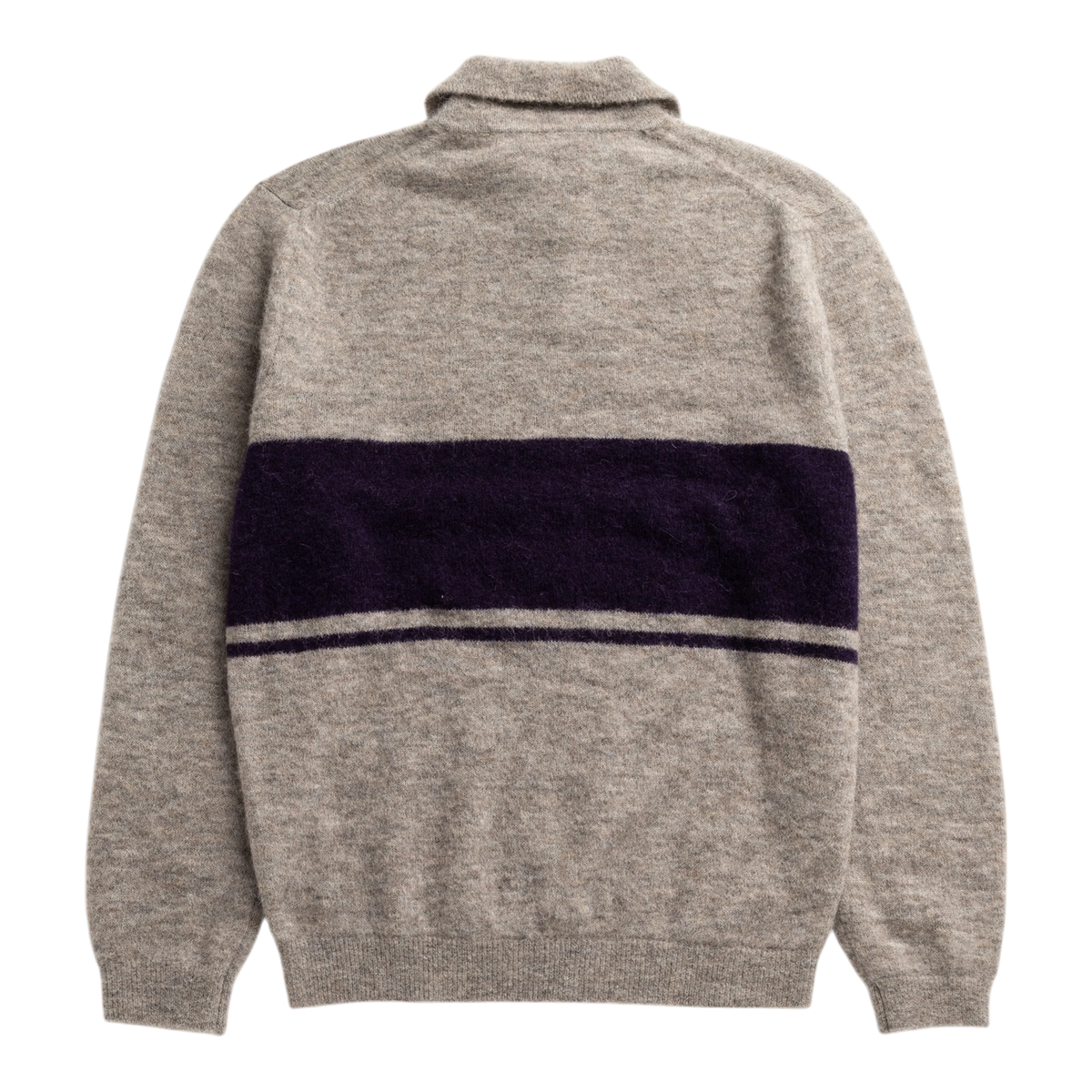 Norse Projects - Gudme Baby Alpaca Stripe Polo - Walnut Genser Norse Projects 