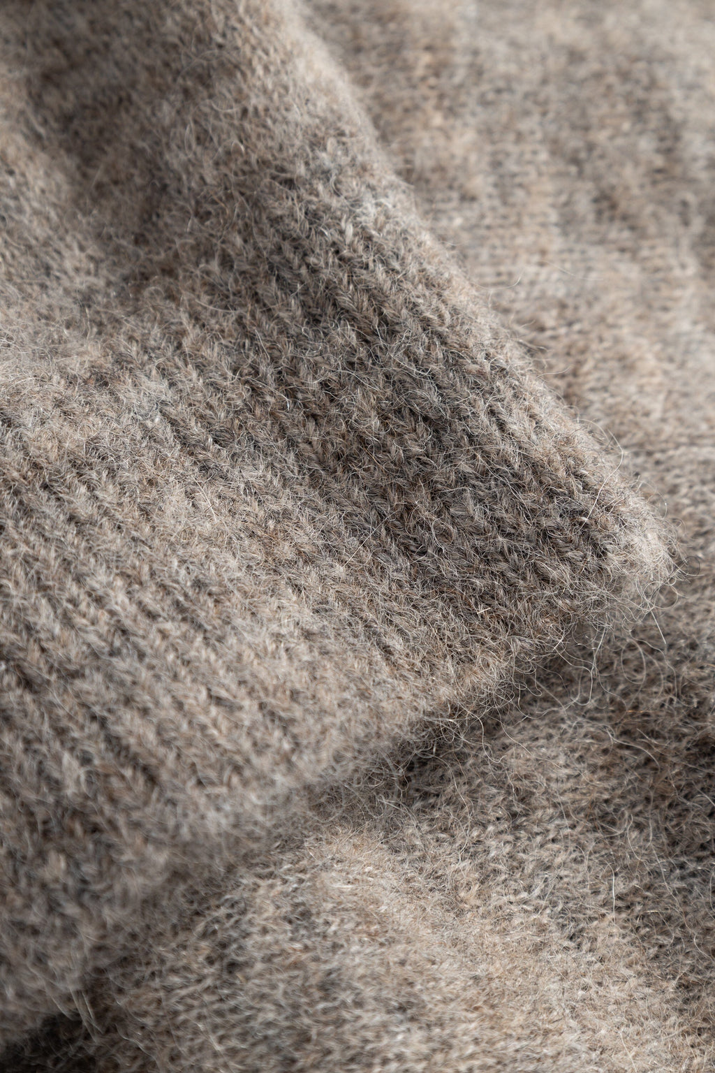 Norse Projects - Gudme Baby Alpaca Stripe Polo - Walnut Genser Norse Projects 