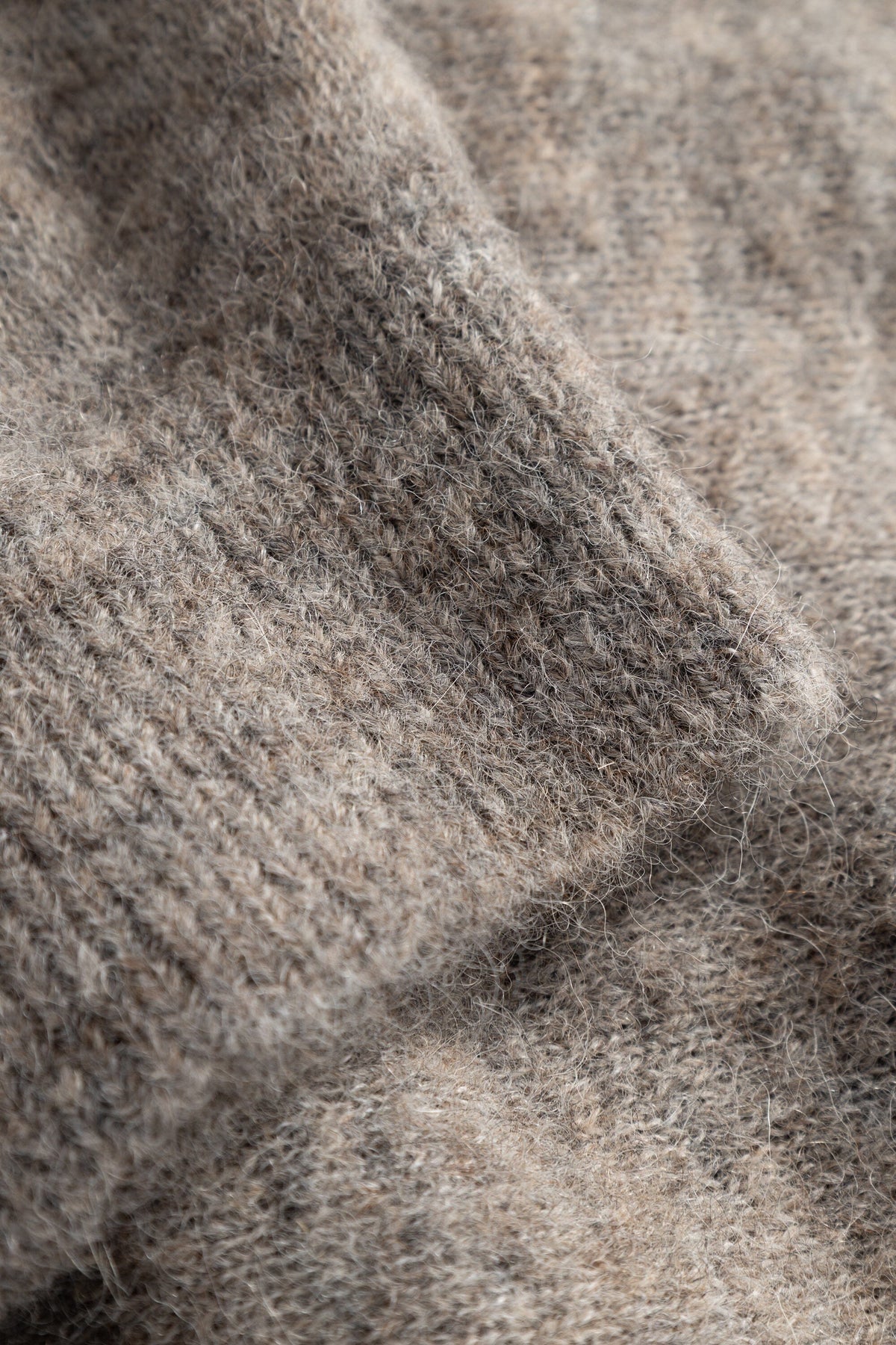 Norse Projects - Gudme Baby Alpaca Stripe Polo - Walnut Genser Norse Projects 