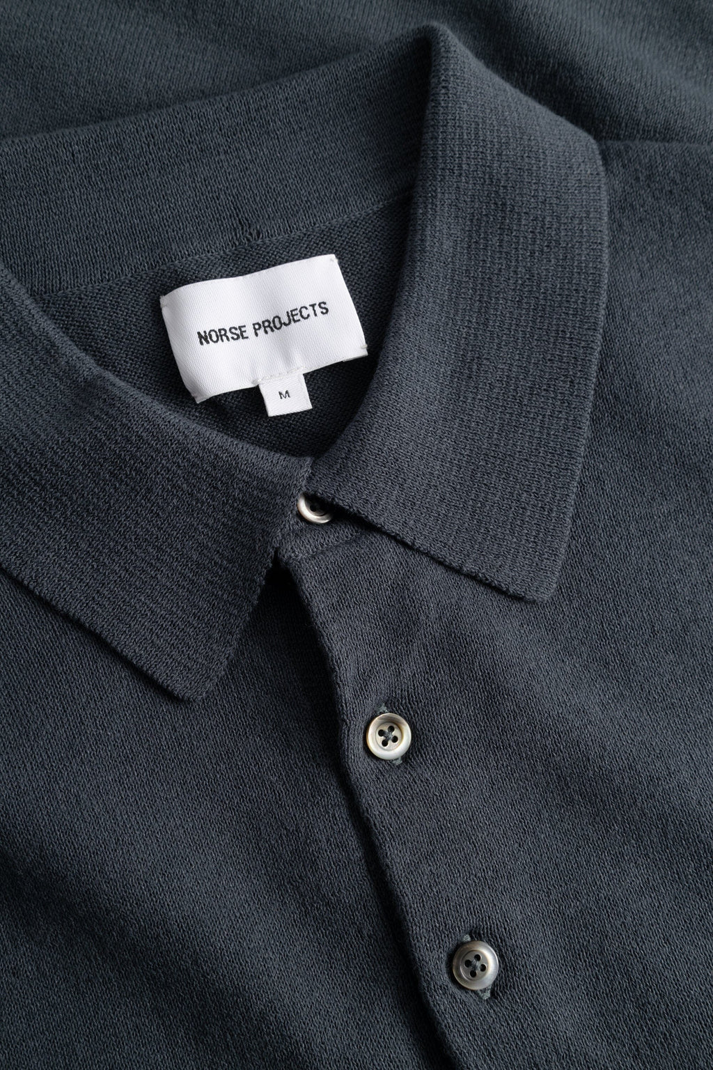 Norse Projects Gudme Cotton Paper Polo - Graphite Shirt Norse Projects 