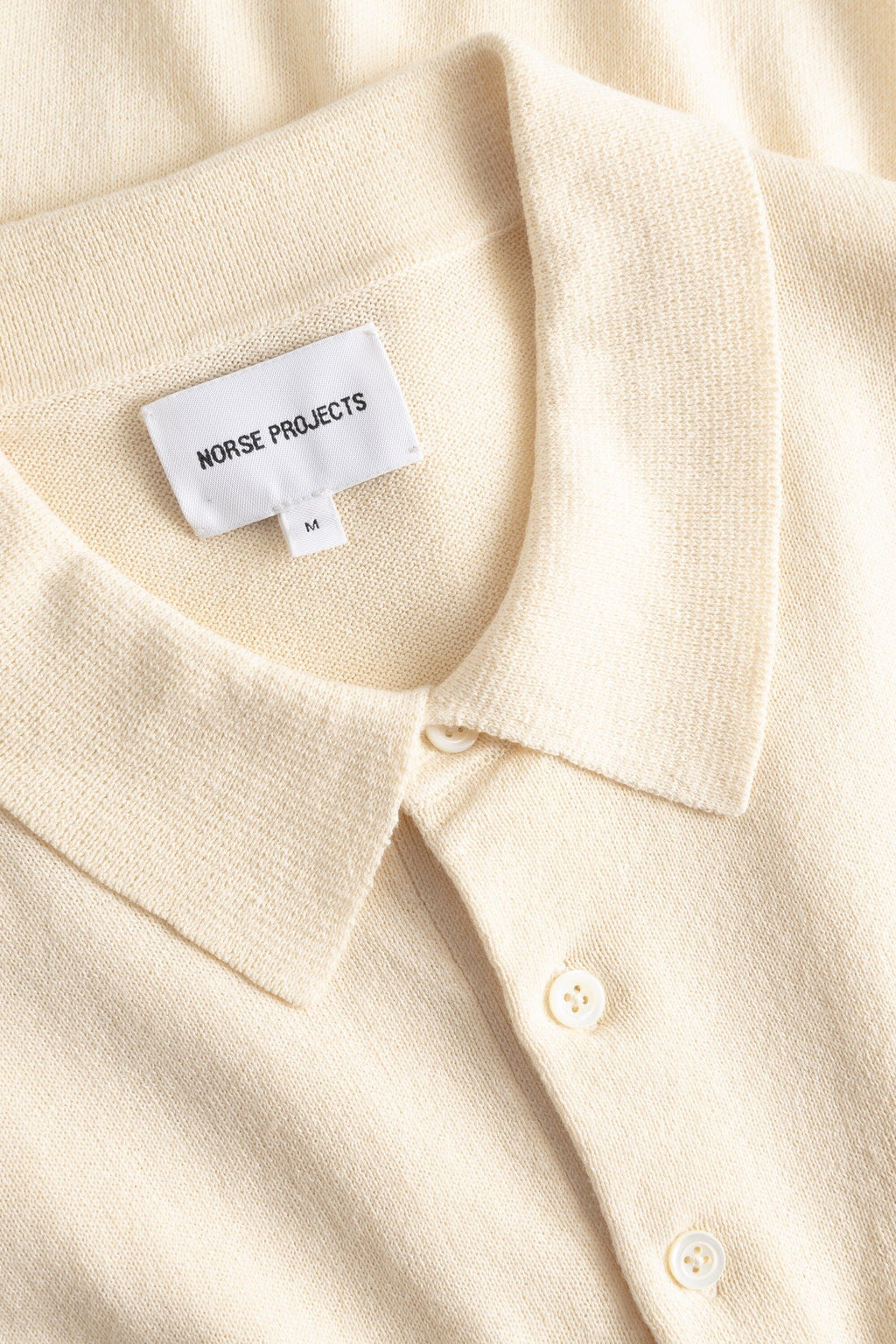 Norse Projects Gudme Cotton Paper Polo - Natural Ecru Shirt Norse Projects 
