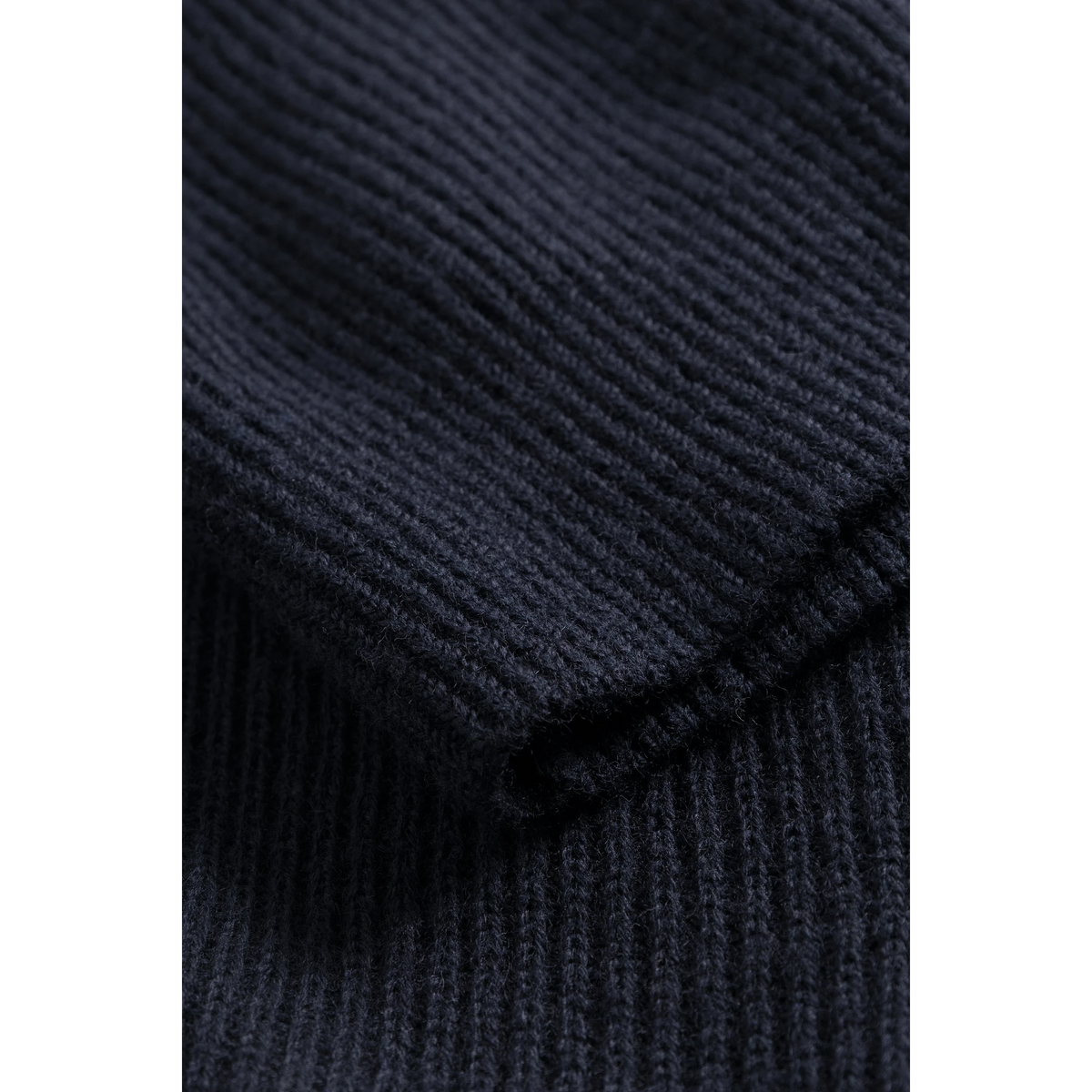 Norse Projects - Hagen Wool Cotton Rib Full Zip Jacket - Dark Navy Cardigan Norse Projects 