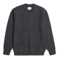 Norse Projects - Henning Cotton Wool Rib Sweater - Dark Grey Melange Genser Norse Projects 
