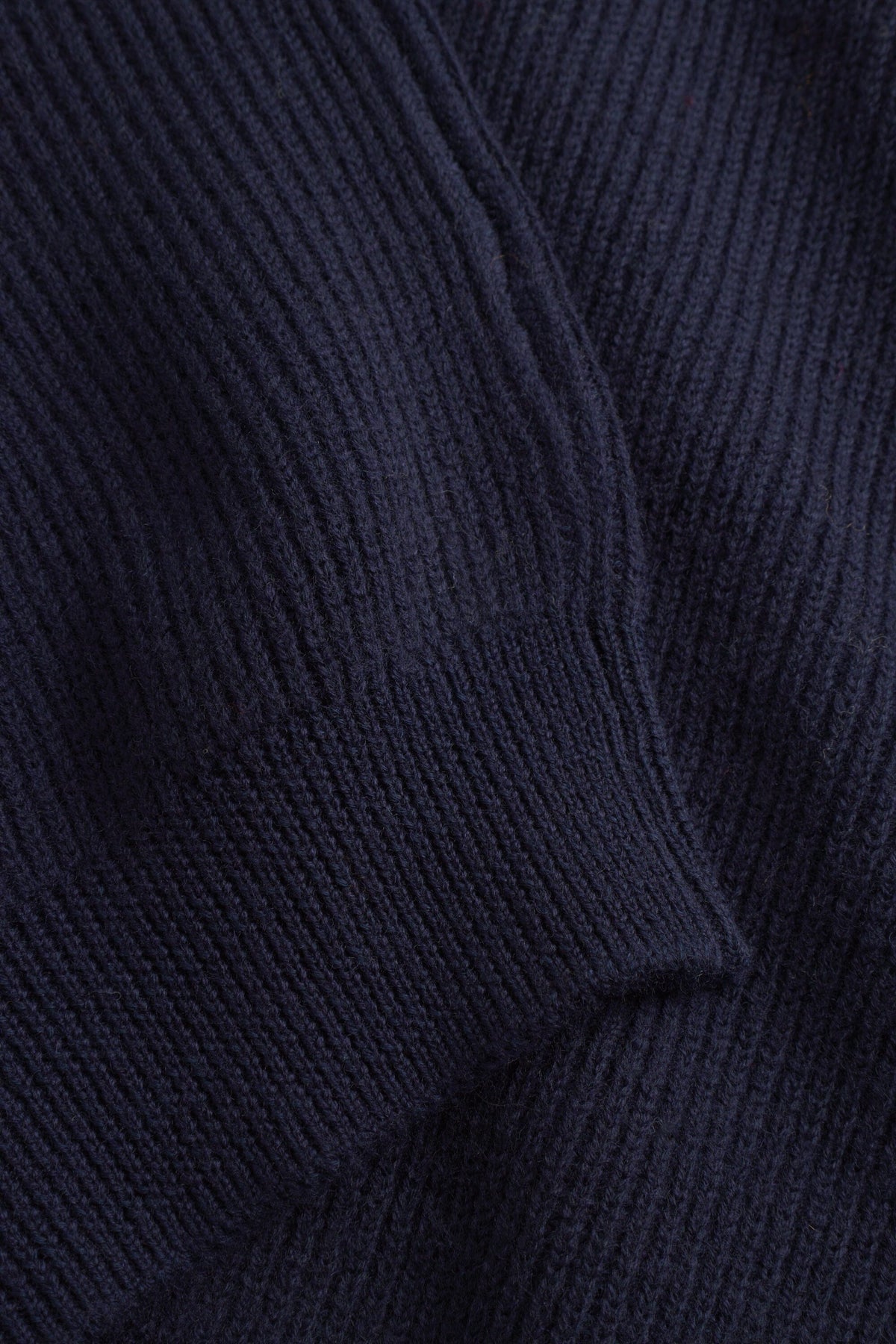 Norse Projects - Henning Cotton Wool Rib Sweater - Dark Navy Genser Norse Projects 