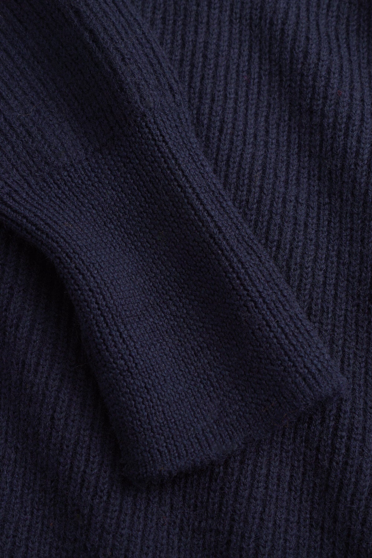 Norse Projects - Henning Cotton Wool Rib Sweater - Dark Navy Genser Norse Projects 