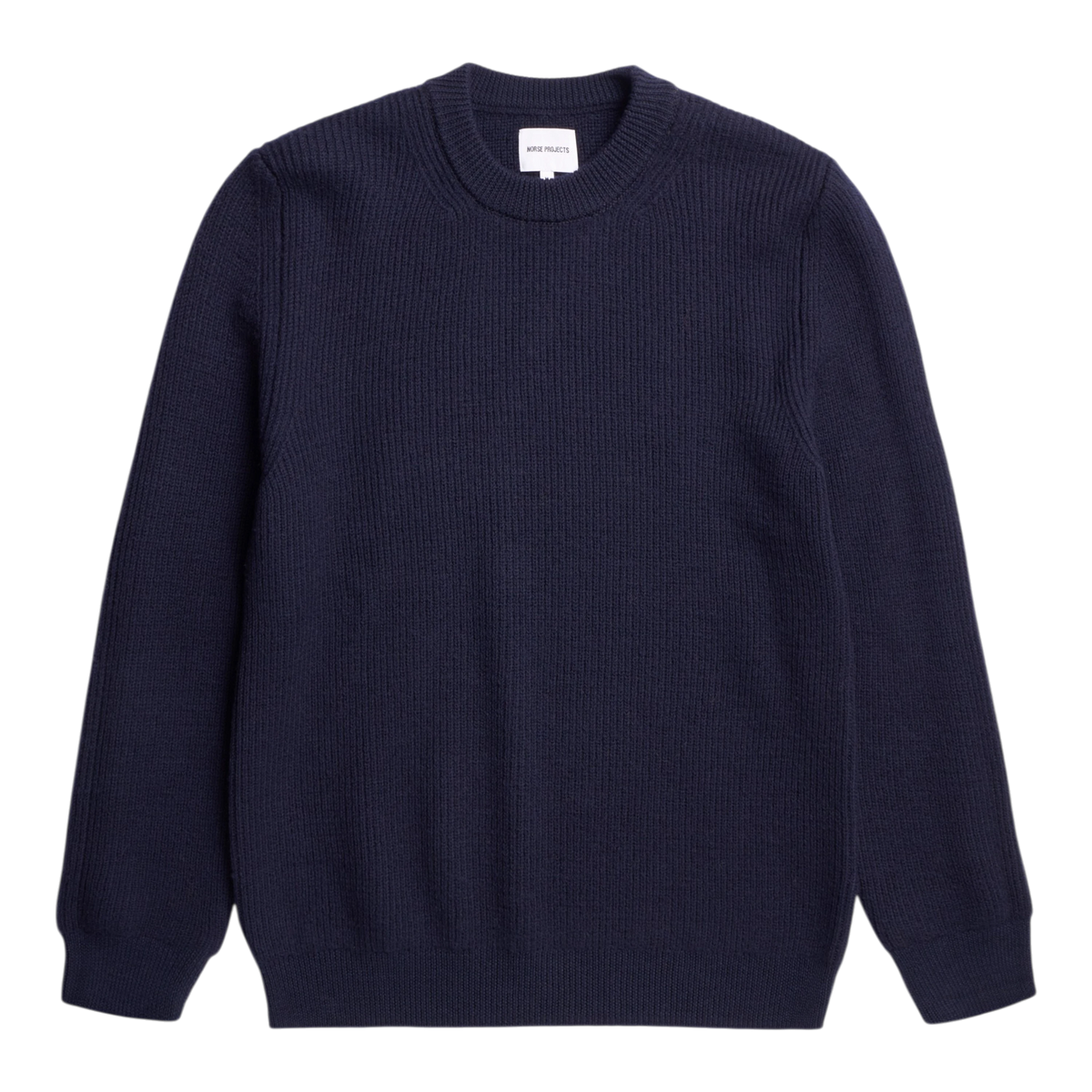 Norse Projects - Henning Cotton Wool Rib Sweater - Dark Navy Genser Norse Projects 